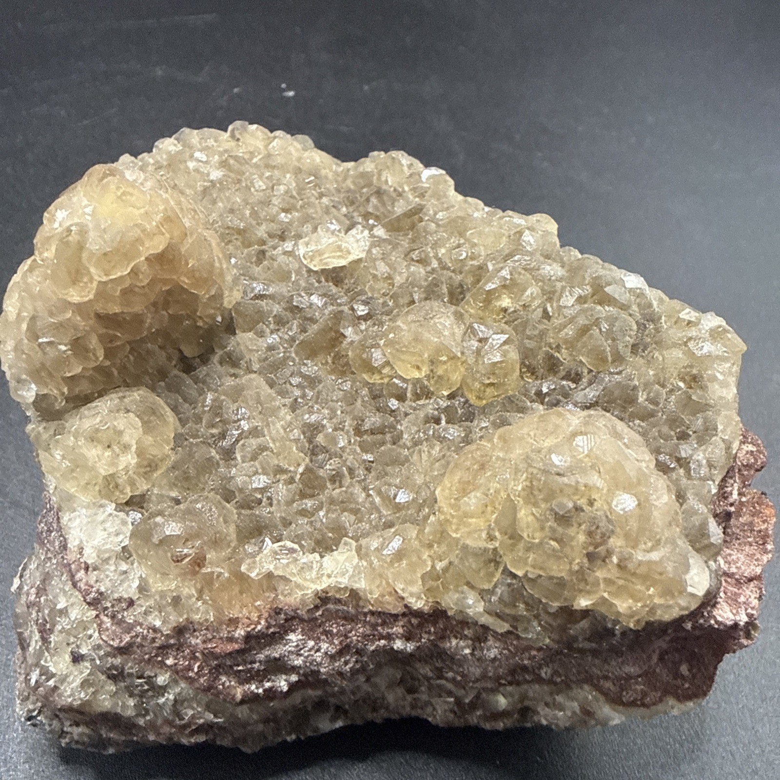 1.3Lb Natural Unique Yellow Octahedron Fluorite W/Iron! Crystals ,Minerals,Gifts