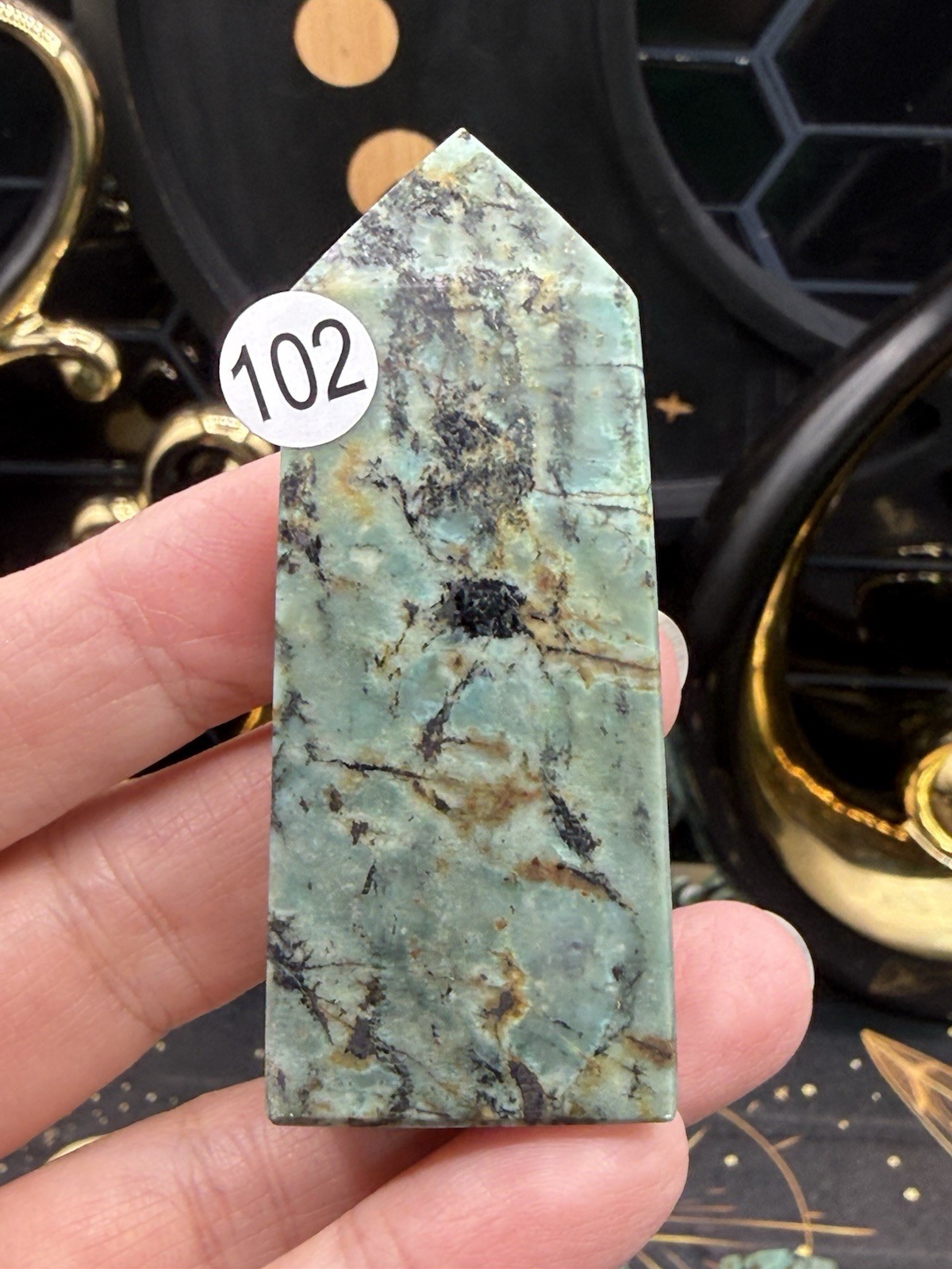 Natural African Turquoise small/mini Points Free shipping