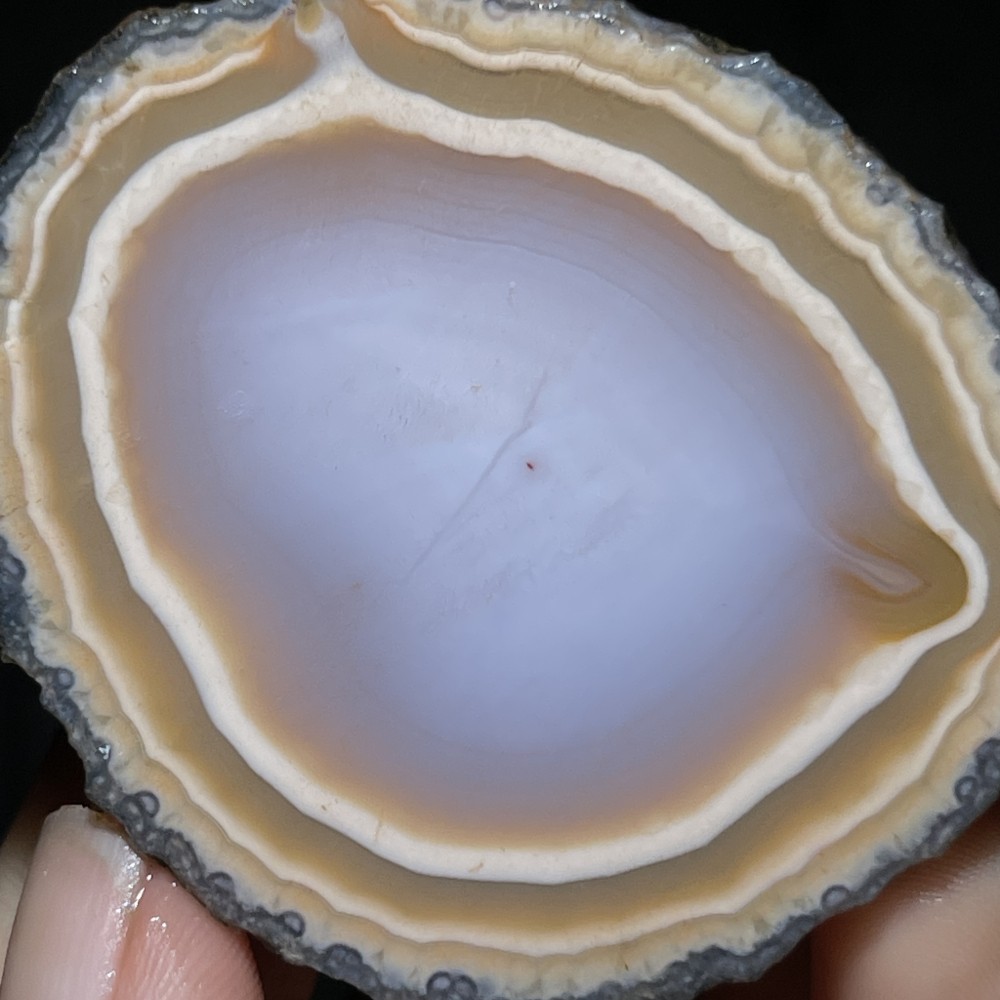 Unique Rough Agate crystal geode Achat Nodule Chinese Agate Xuanhua 48g D770