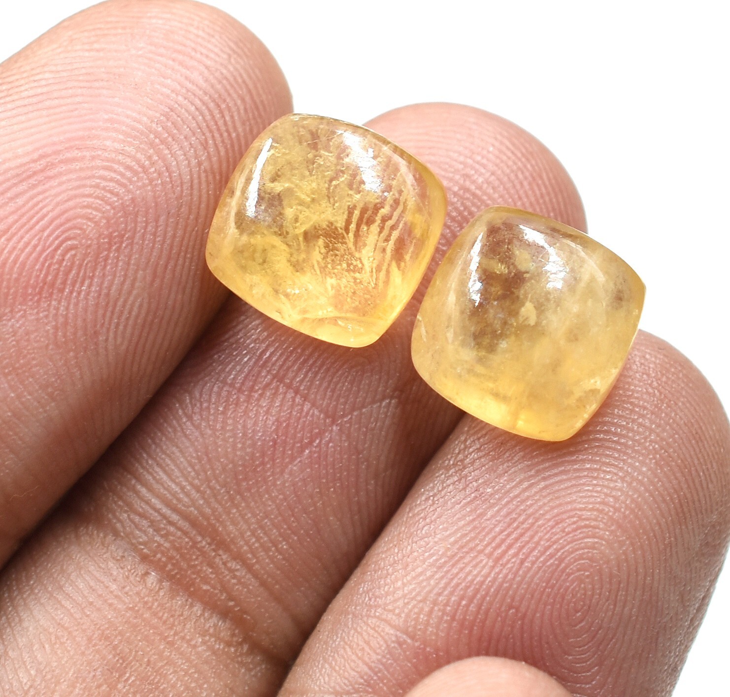 Natural Smooth Citrine Gemstone For Jewelry Making Handmade Healing Birthstone