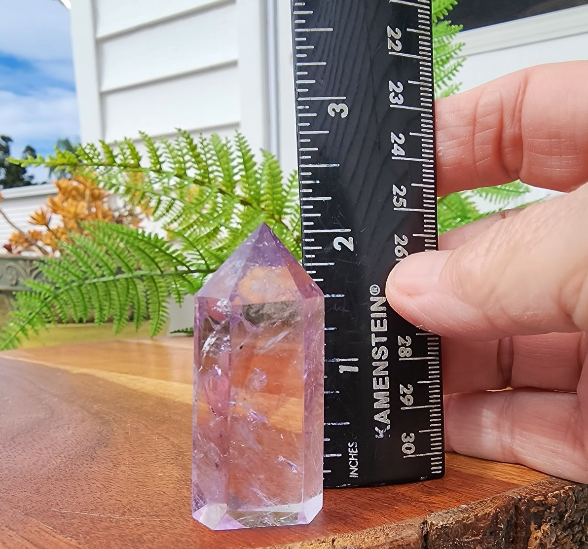 30 grams Amethyst Tower Reiki Healing Point 1-7/8″ Tall