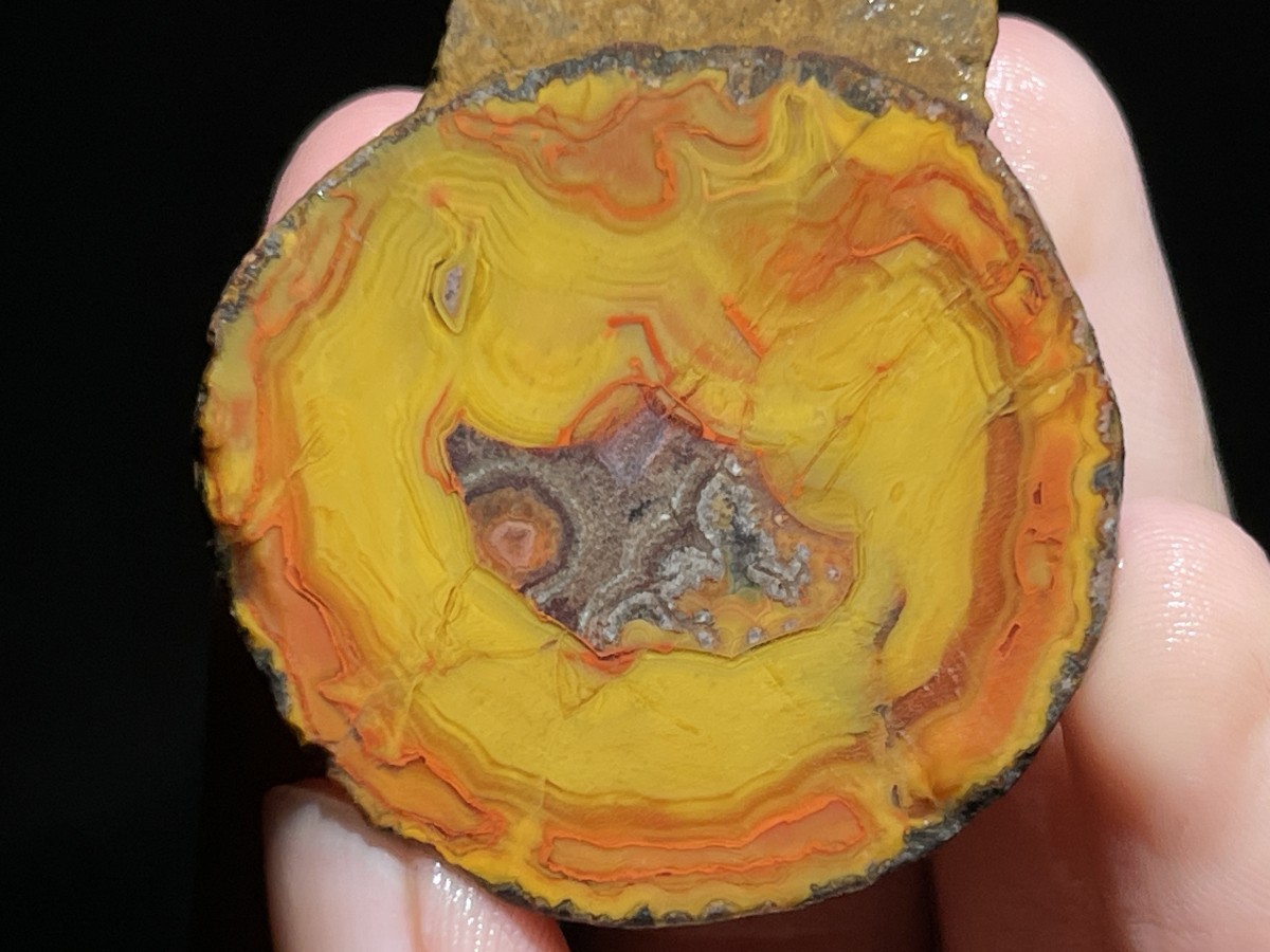 Natural 15 half Rough Chinese Agate crystal geode Achat Nodule Hebei 615g AA11
