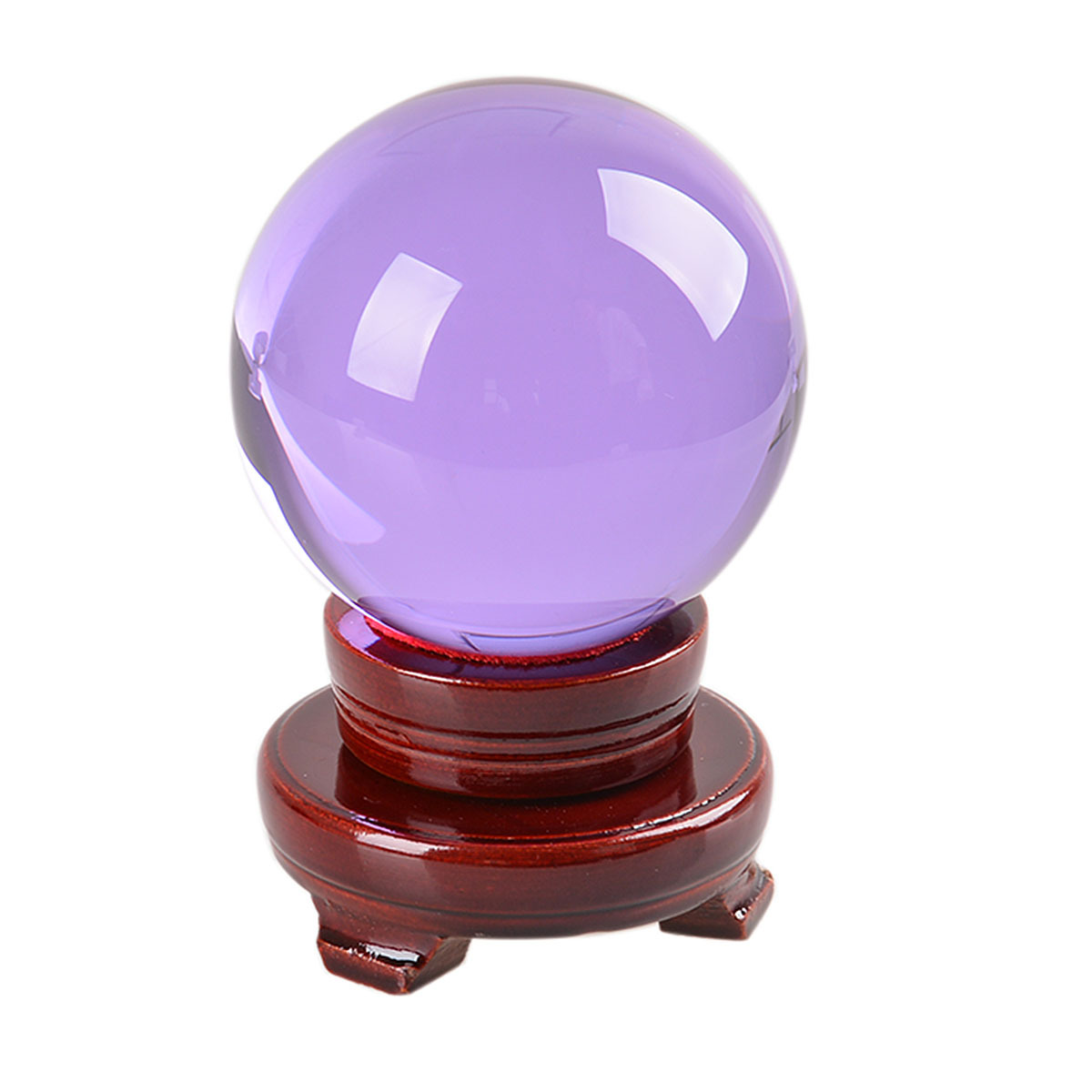 LONGWIN 150MM Crystal Ball Sphere Paperweight Balls Photo Props Free Stand Gift