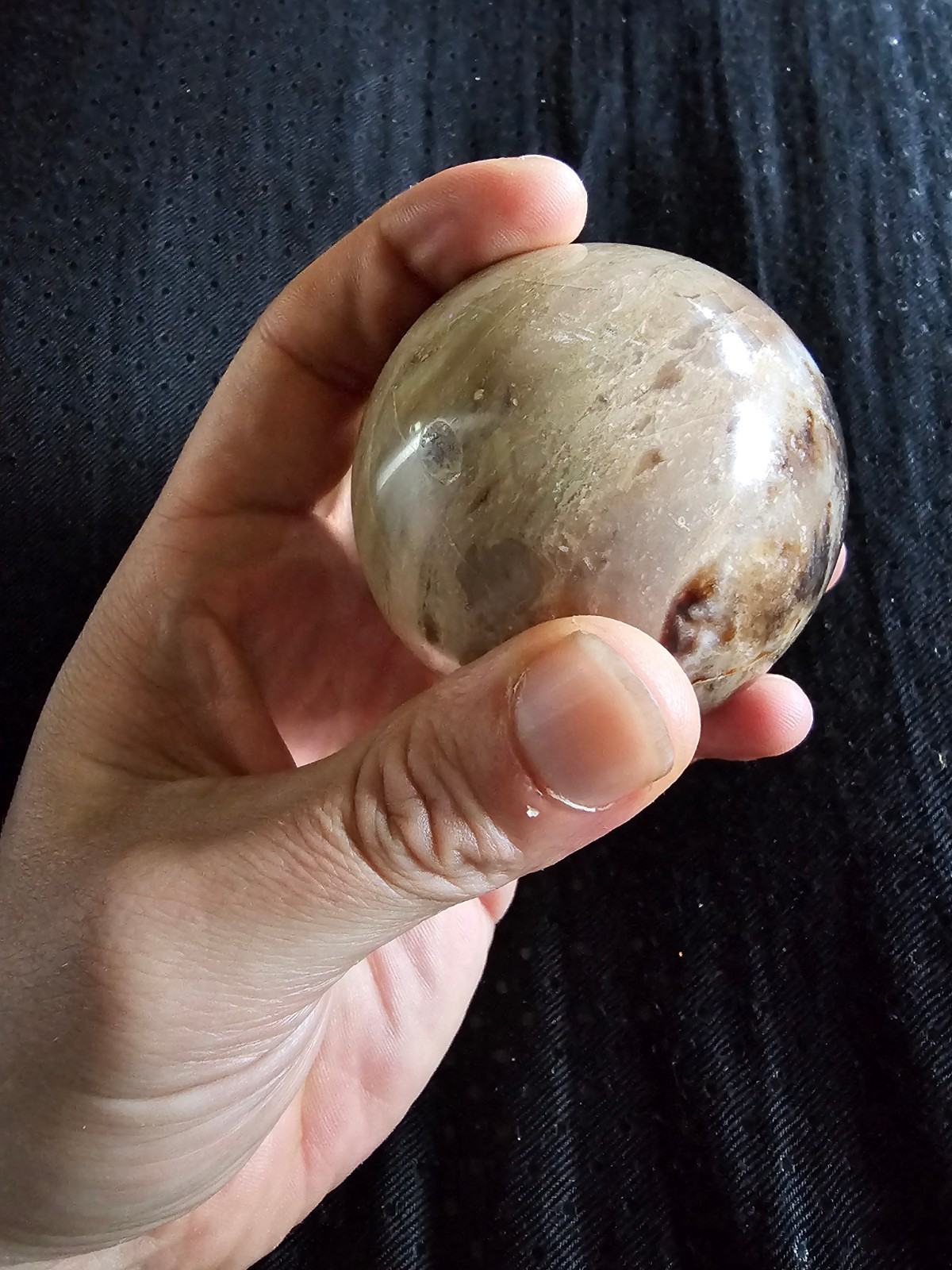 Polished Black Opal Sphere 2.5″ 11 oz Natural Gemstone Crystal Ball