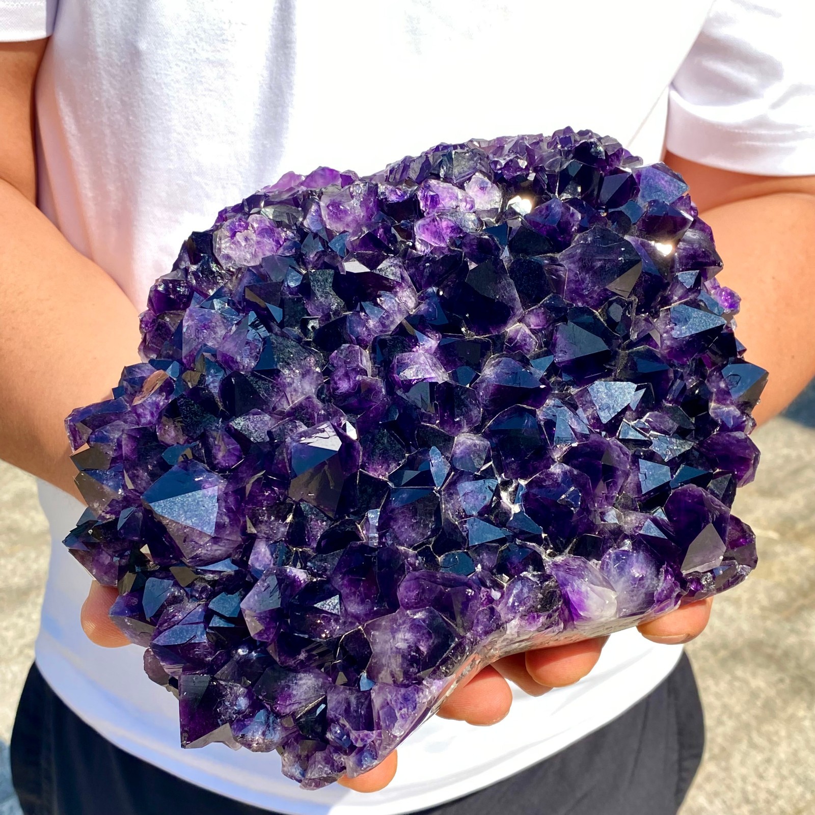10LB Natural amethystCluster Quartz Crystal backbone mineral Specimen Healing