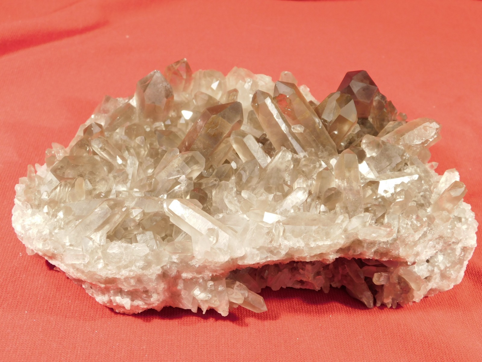 BIG! AAA SMOKY Quartz Crystal Cluster with Stand Brazil 1868gr