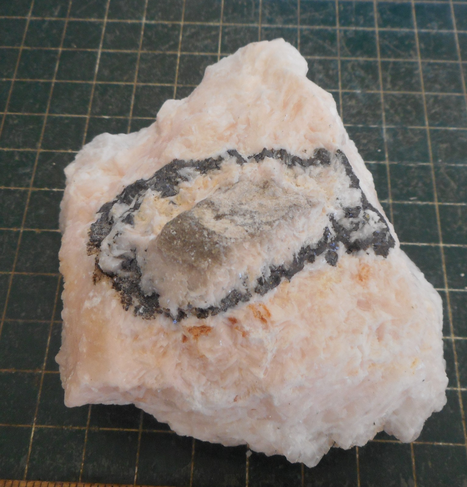 Pink Dolomite Crystals with Iron Pyrite on Matrix. Specimen 4.0″ . 1.15 Pounds