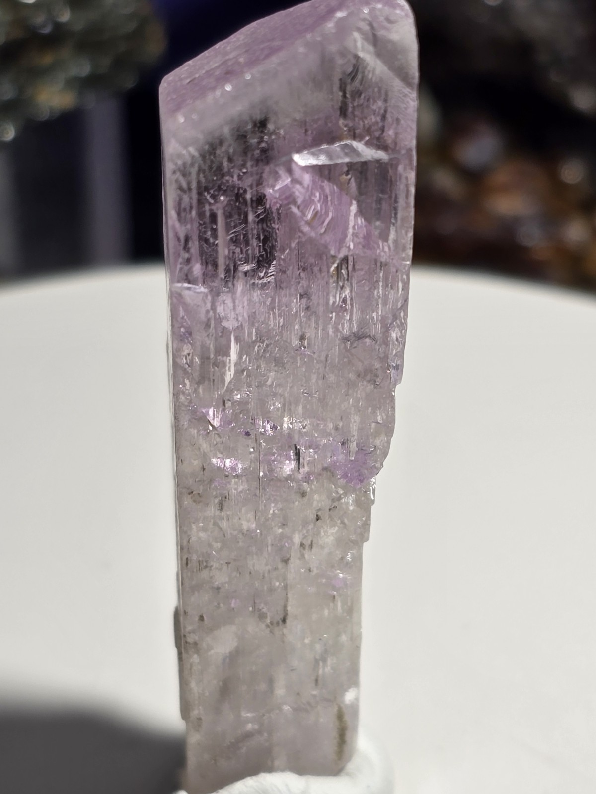Pink Terminated Genuine Kunzite Crystal Gemstone Specimen J25