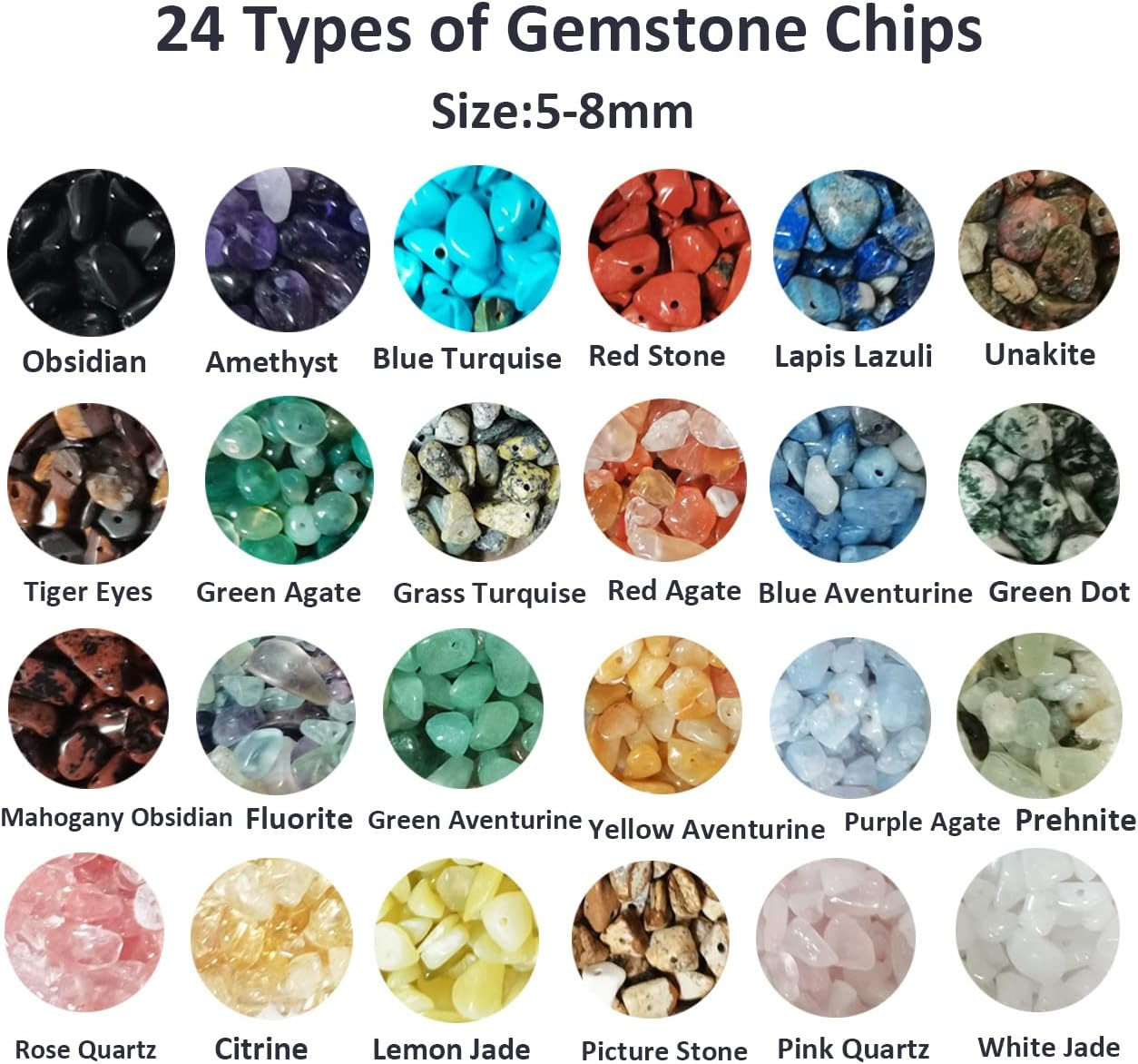 Gemstone Beads Natural Irregular Shaped Stone Chips Crystal Energy Healing Power