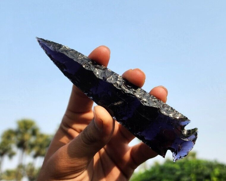 Amethyst Spearhead Large Arrowhead Crystal Healing Purple Crystal Metaphysical