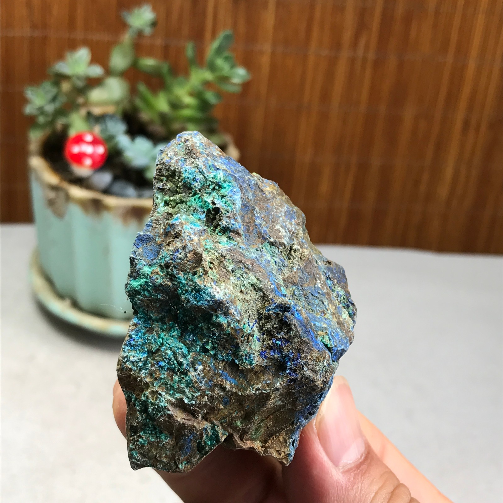 78g Natural Azurite/Malachite gemstone Rough original Crystal Specimen A5964