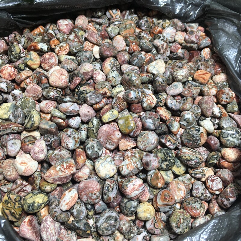 50g Leopard stone polish Tumbled stone healing reiki small size 4-9mm
