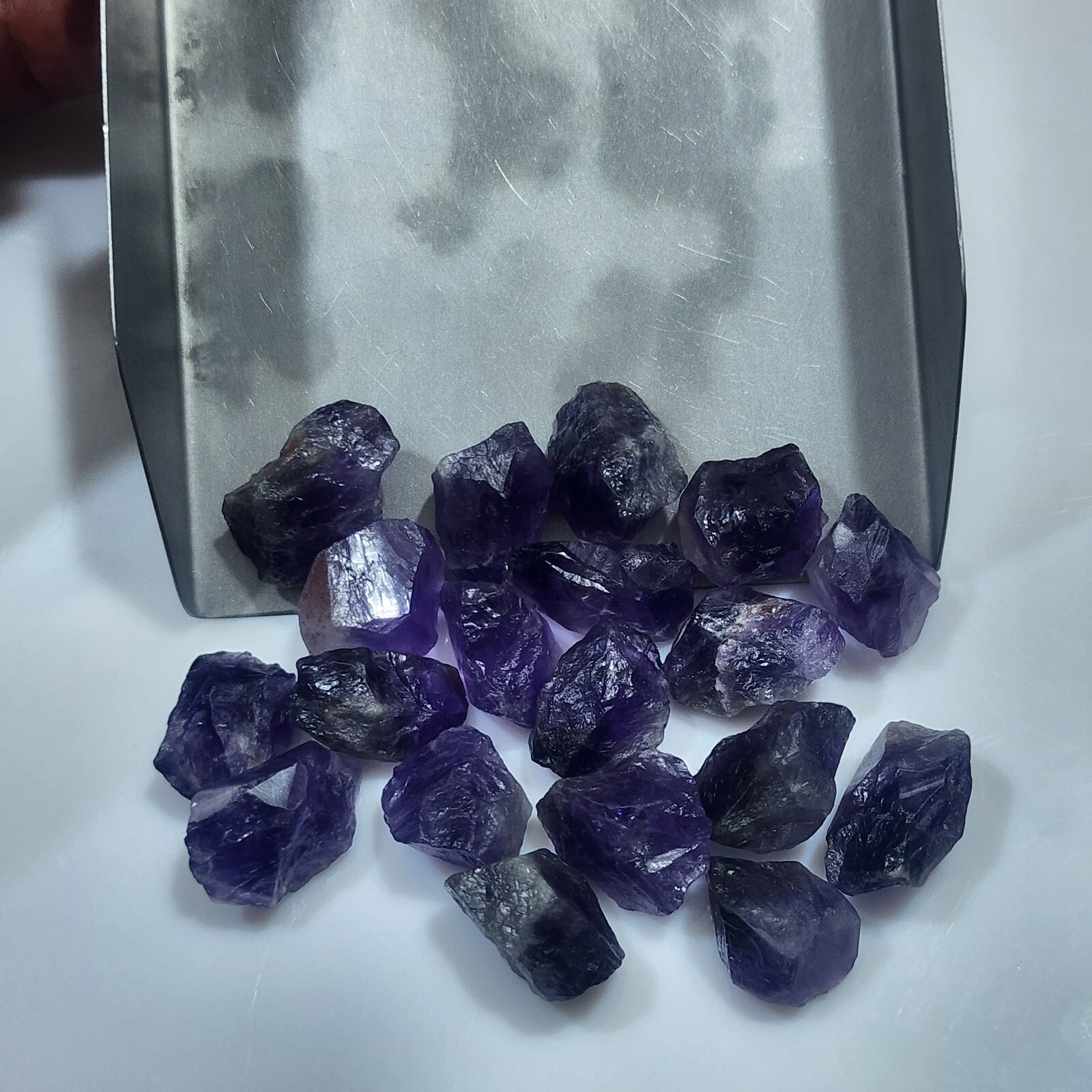 Adorable Raw Amethyst Crystal Chunks Size 17-24 MM Approx Lot Amethyst Gemstone