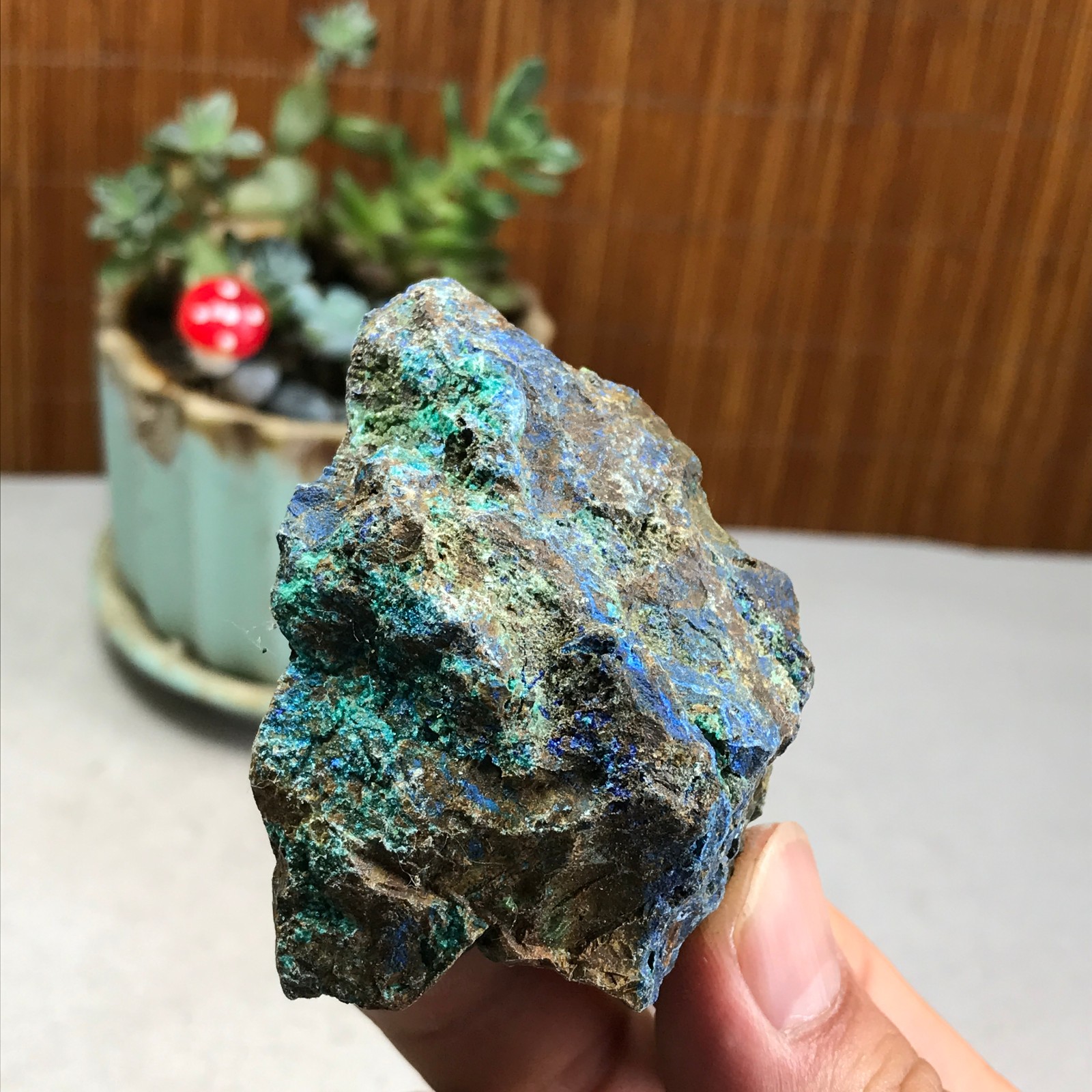 78g Natural Azurite/Malachite gemstone Rough original Crystal Specimen A5964