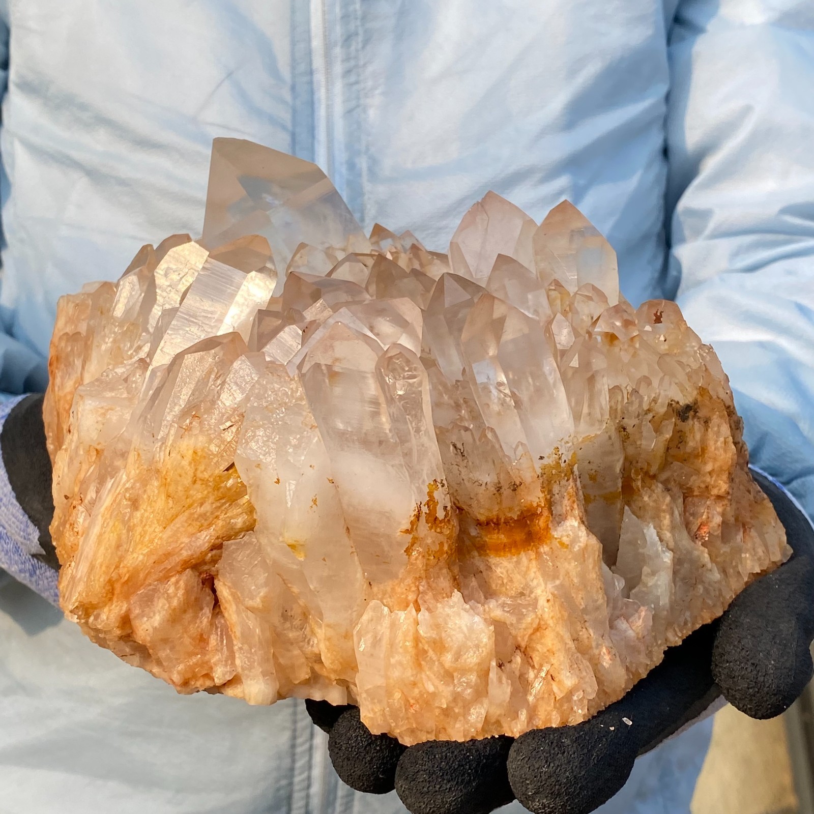 10LB Natural Clear White Quartz Crystal Cluster Rough Mineral Specimen Healing