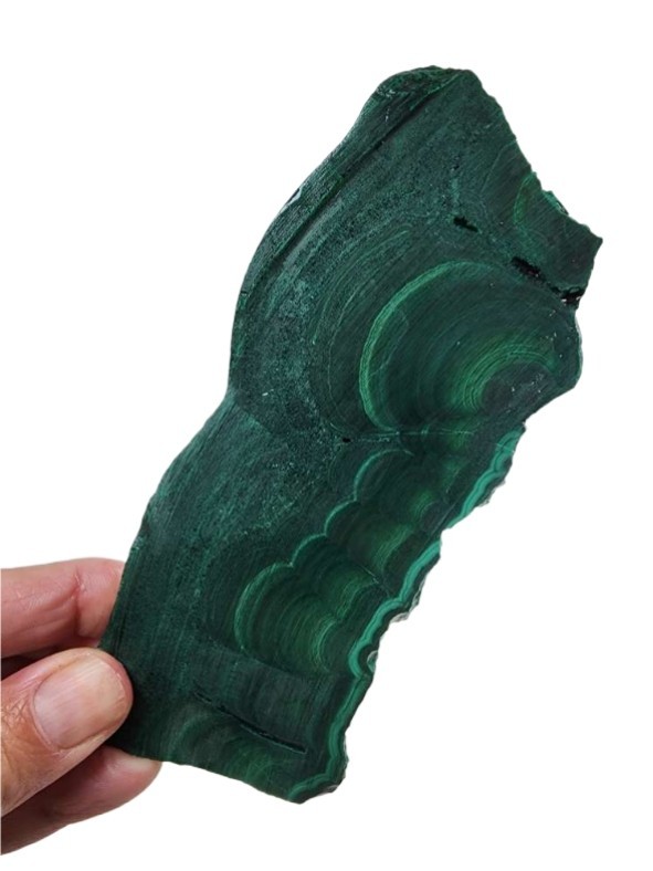 Malachite Thick Slab from the Congo 178.6 grams