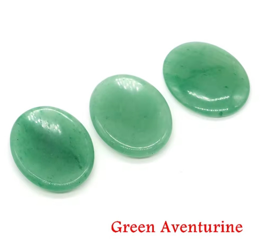 Natural Crystal Worry Stone Palm Stone Pocket Stone Healing Reiki Gift Decor