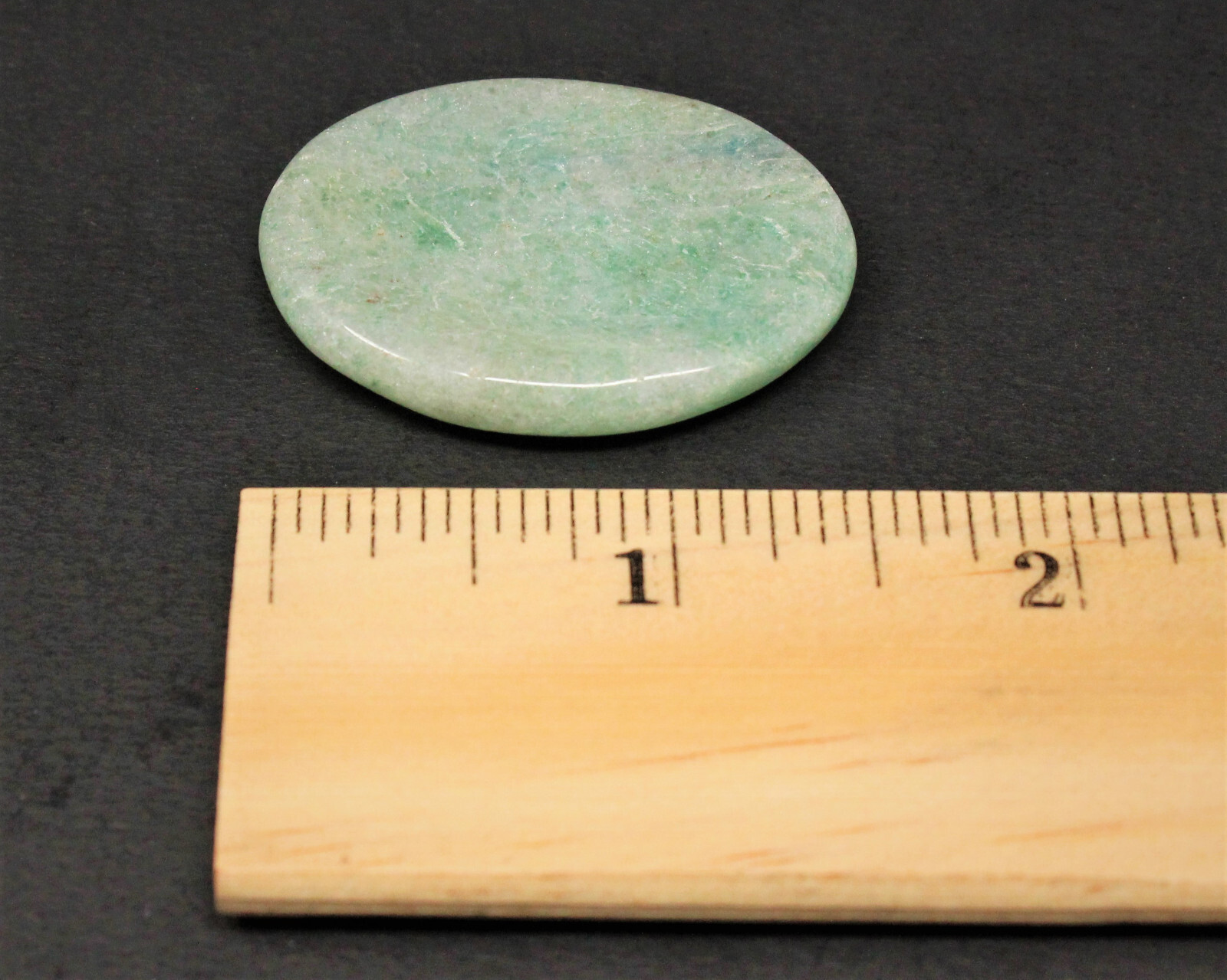 Green Aventurine Worry Stone (Smooth Polished Green Aventurine Palm Stone)