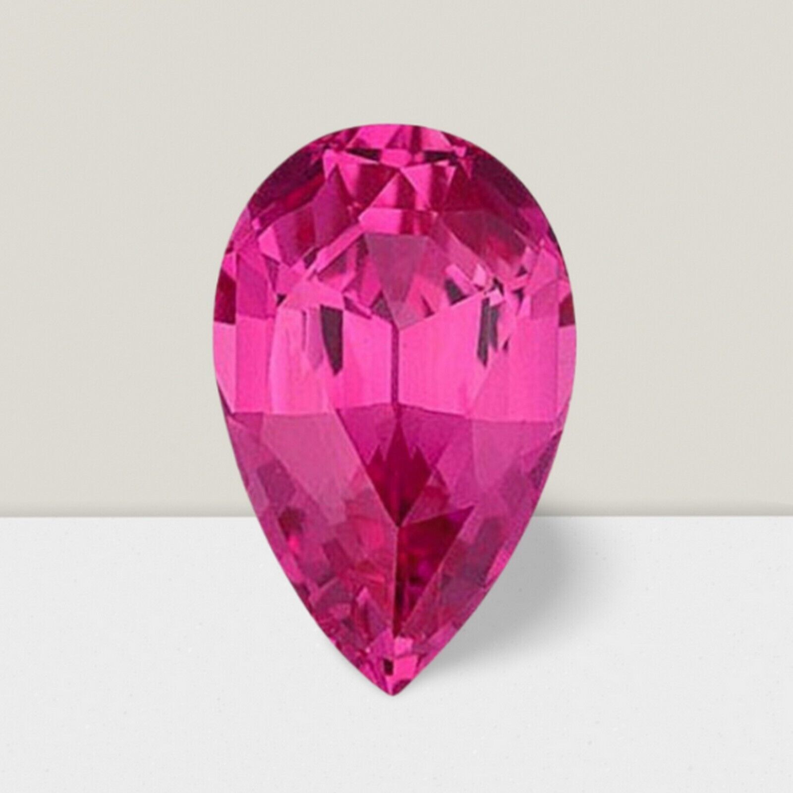 Rubellite Pear Cut Gemstone 1.10 Cts – 7×5 mm Flawless Loose Gem