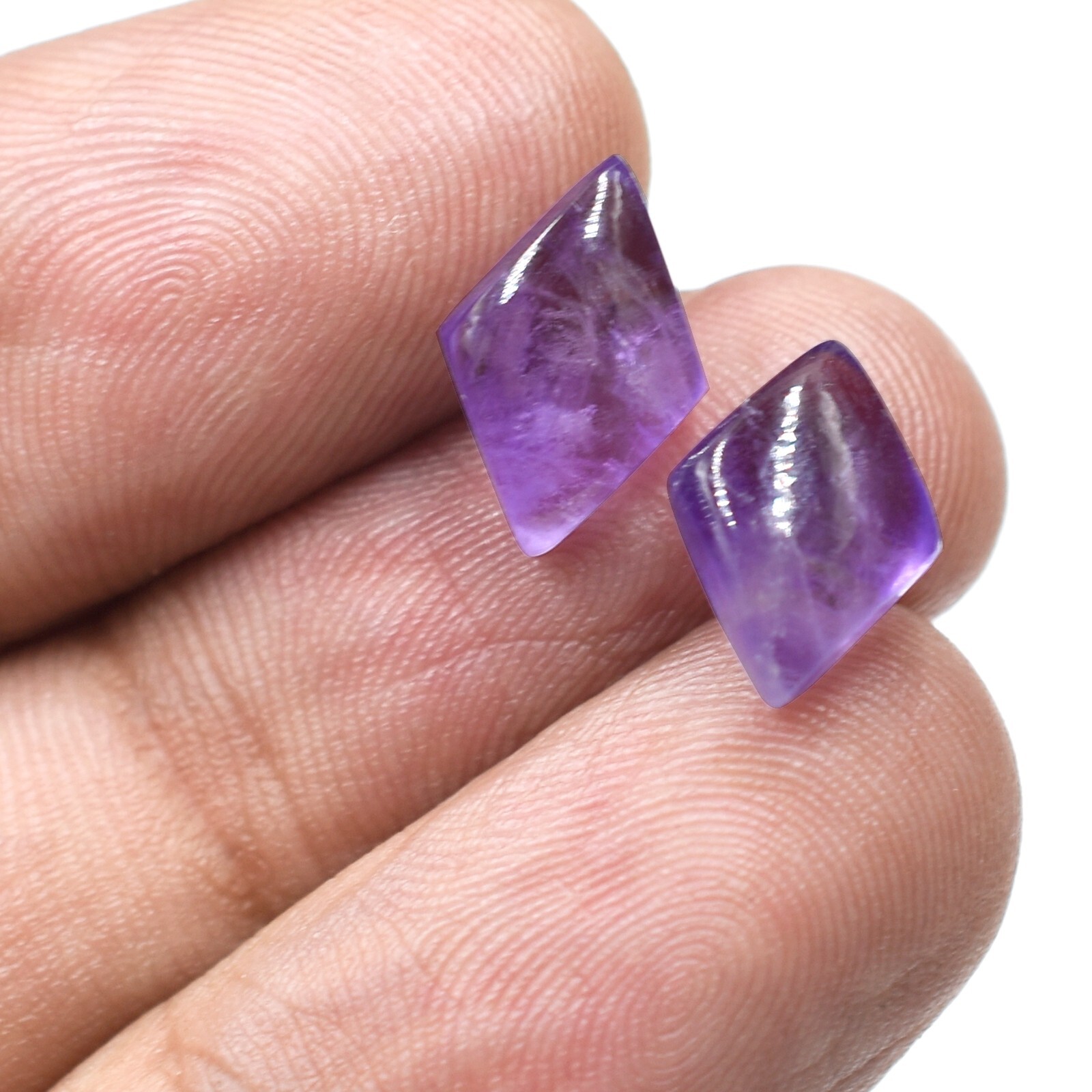 Natural Purple Amethyst Smooth Cabochon Loose Gemstone Mix Shape Wholesale Lots