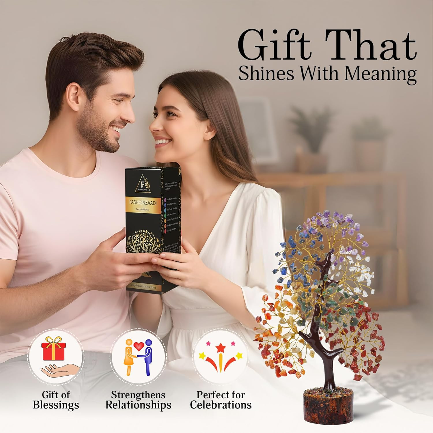 7 Chakra Tree of Life – Crystals & Healing Stones | Mothers Day & Birthday Gifts