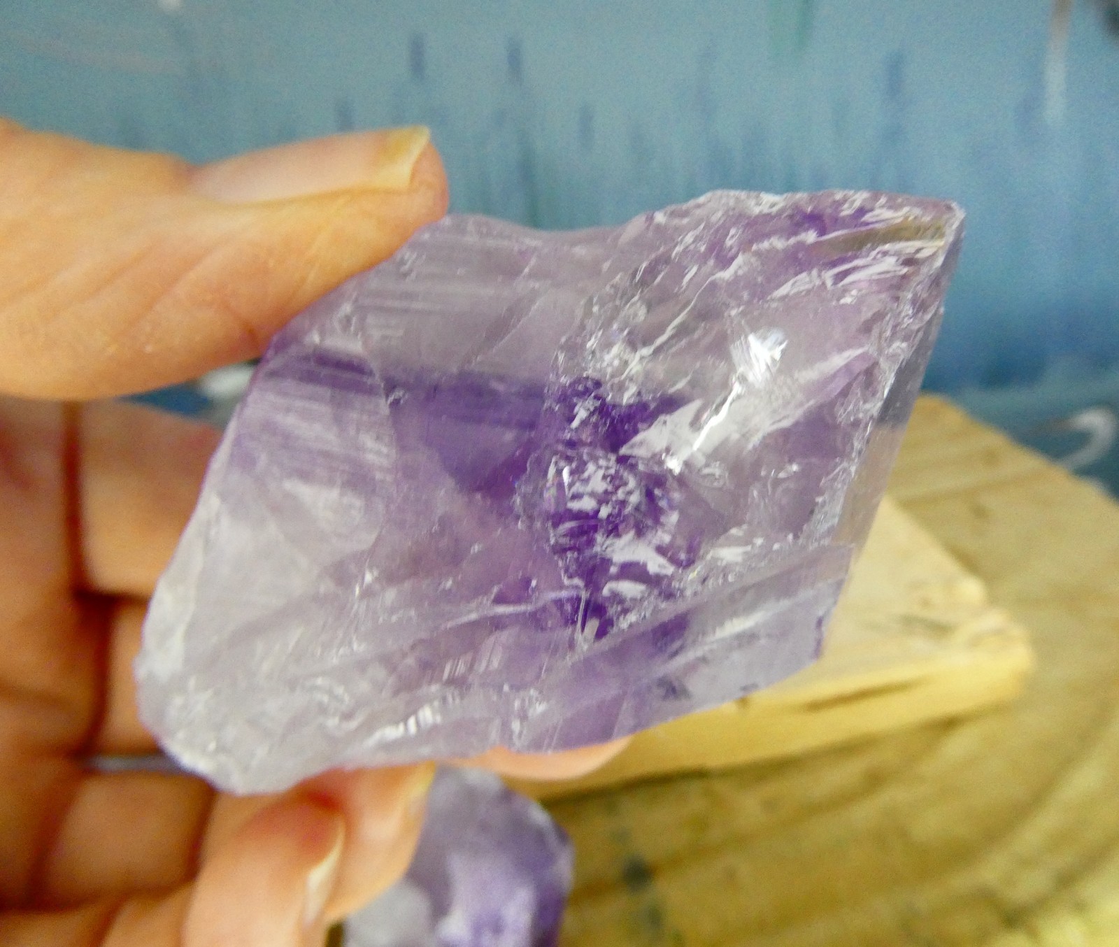 3 Amethyst Crystal Large Chunky Tips Points Weight 160g Approx 27mm – 65mm