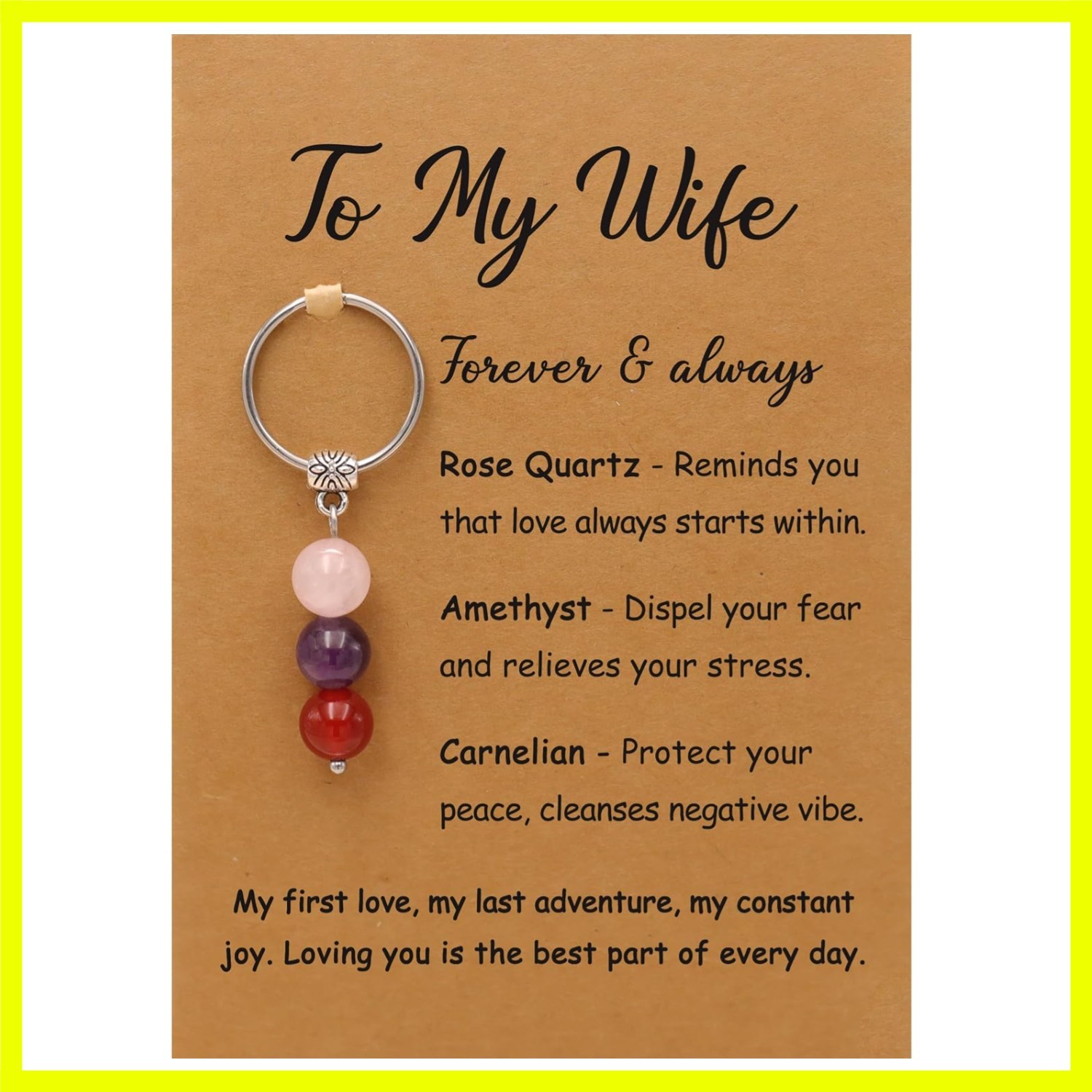 Personalized Healing Crystal Keychain for Her – Perfect Gift for All Occasions