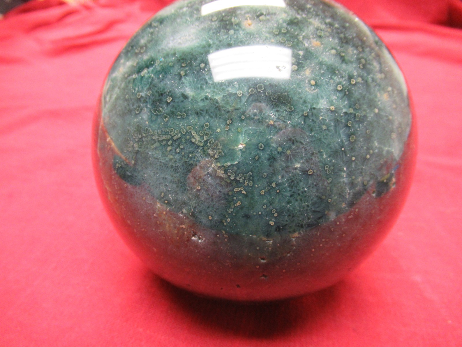 Natural, Colorful, Round, Polished Agate Healing Stone! Madagascar! With Defects