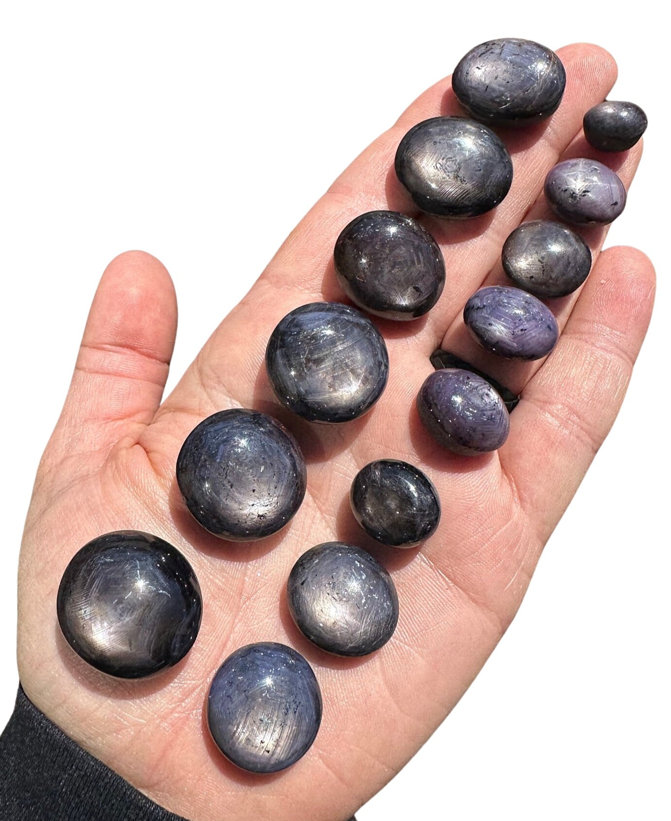 Blue Sapphire Tumbled Stone (Grade AAA) Natural Blue Sapphire from India