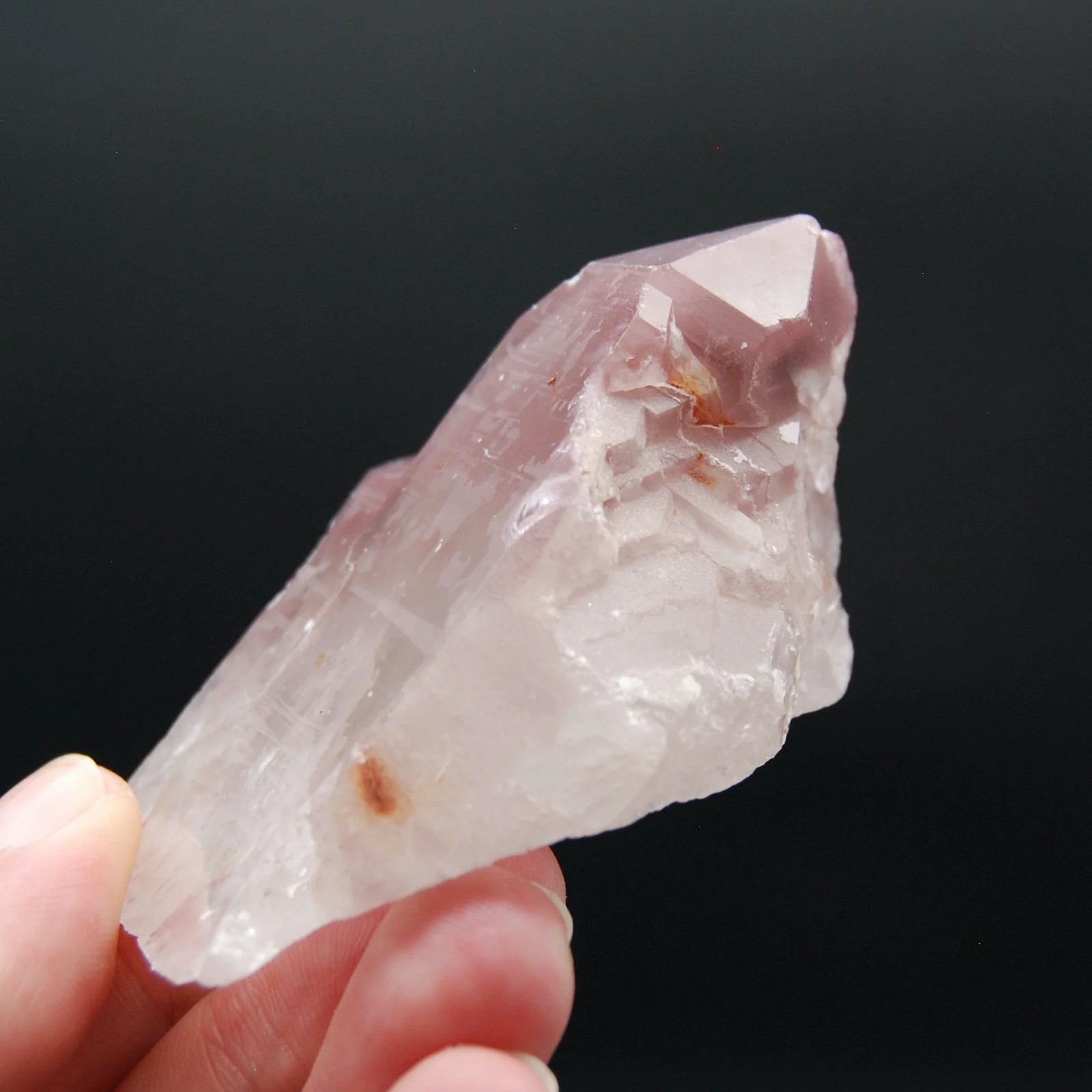3in 102g Elestial Twin Lithium Lemurian Quartz Crystal Starbrary, Record Keepers