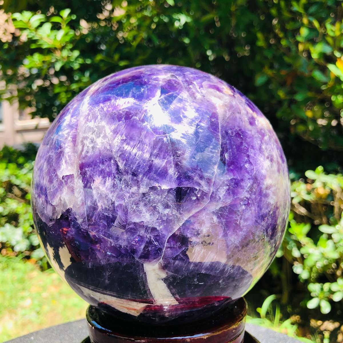 7.96LB Natural dream amethyst sphere quartz polished ball healing decor gift