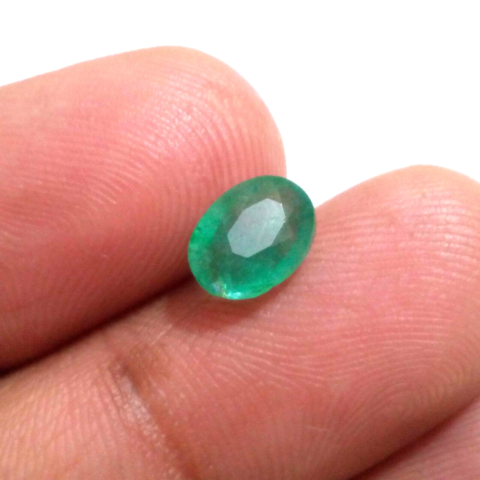 Wonderful A+Zambian Emerald Oval Shape 1.95 Crt Top Green Faceted Loose Gemstone