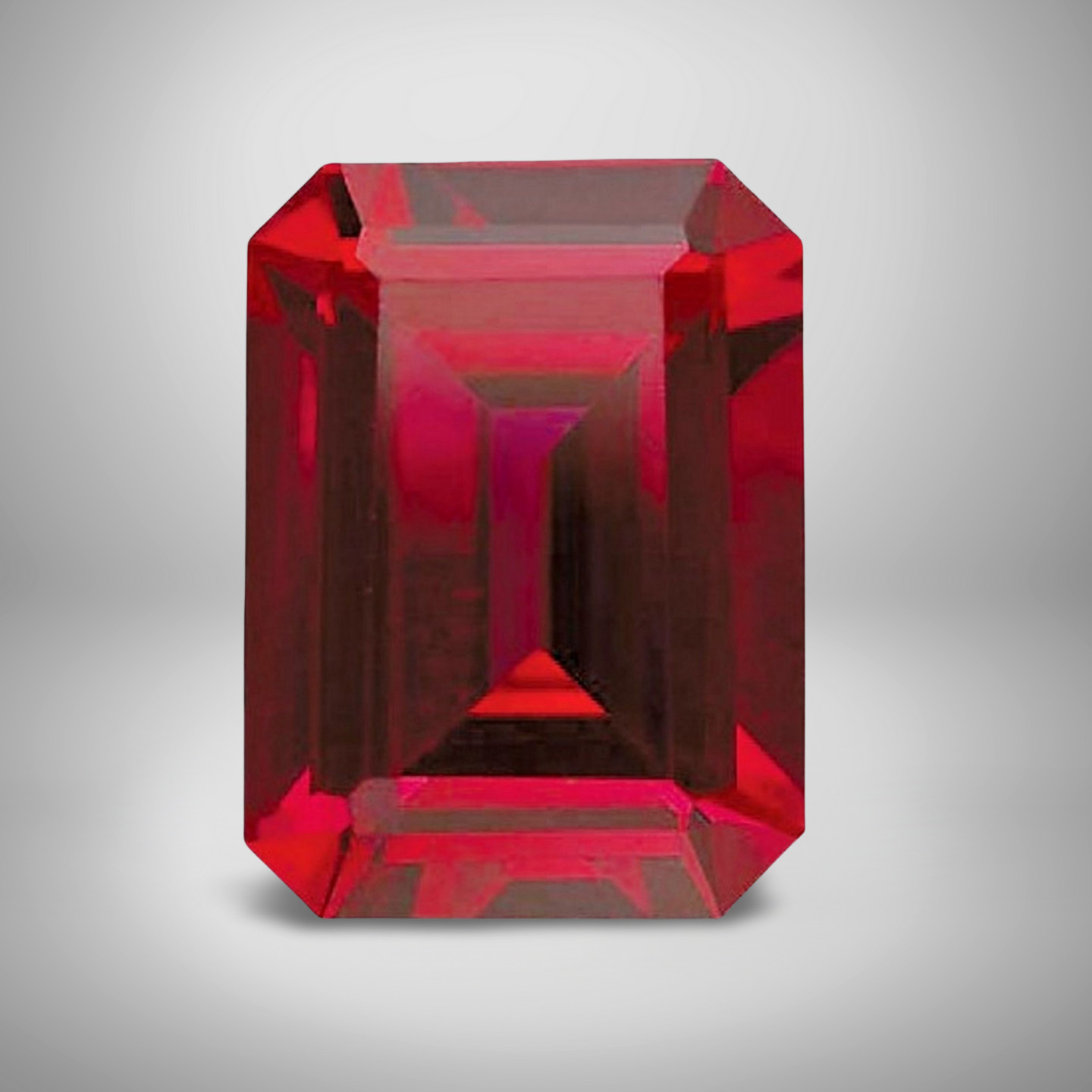 Ruby Emerald Cut Gemstone 2 Cts – 9×7 mm VVS Loose Gem