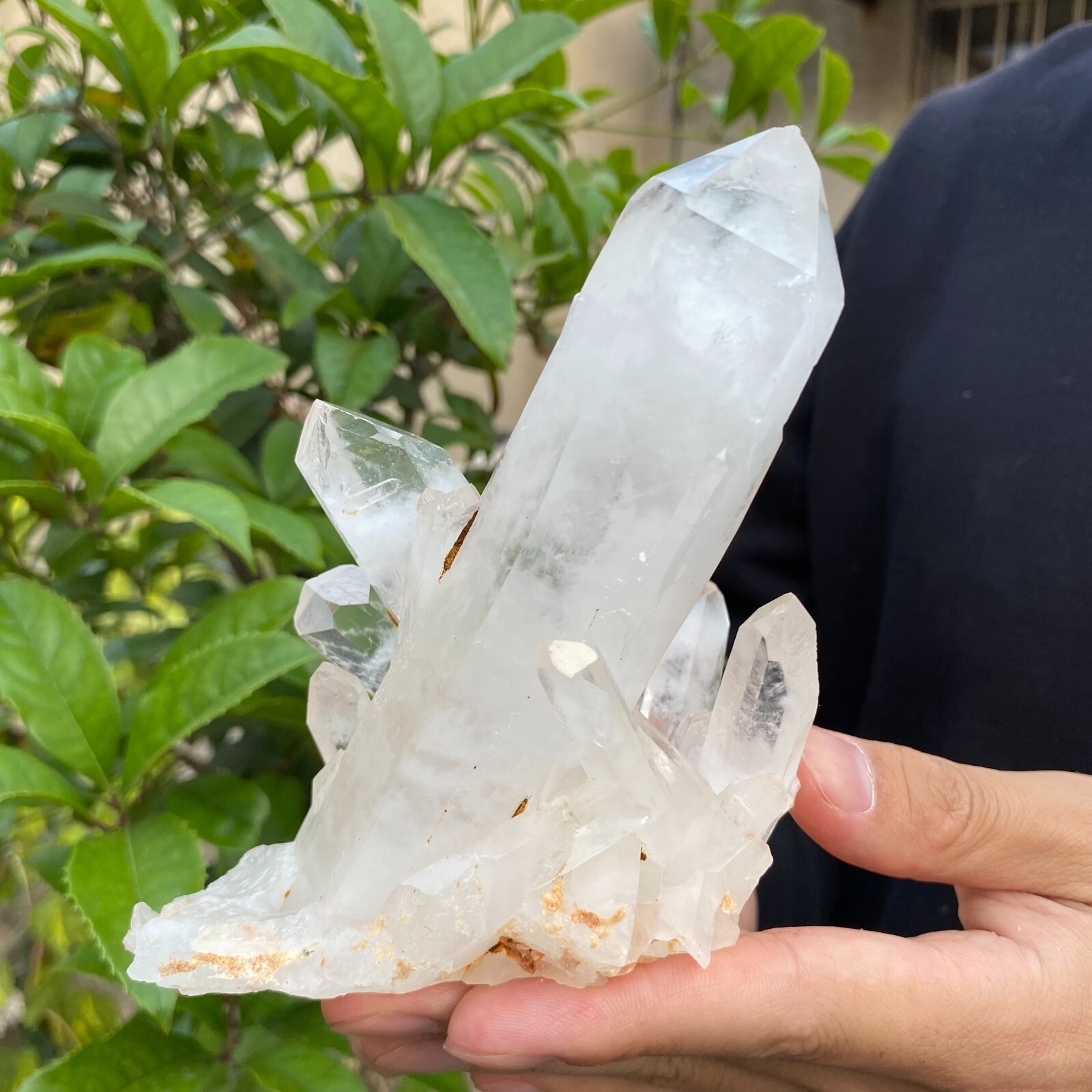 1.1lb Natural Clear White quart Crystal Cluster Raw Healing Specimen