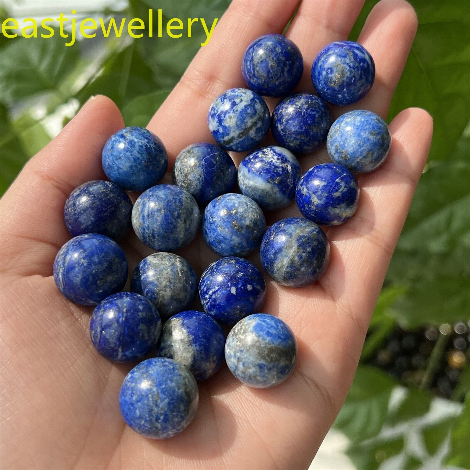 12pcs Natural Lapis Lazuli jasper ball quartz crystal carved Sphere gem 15mm+