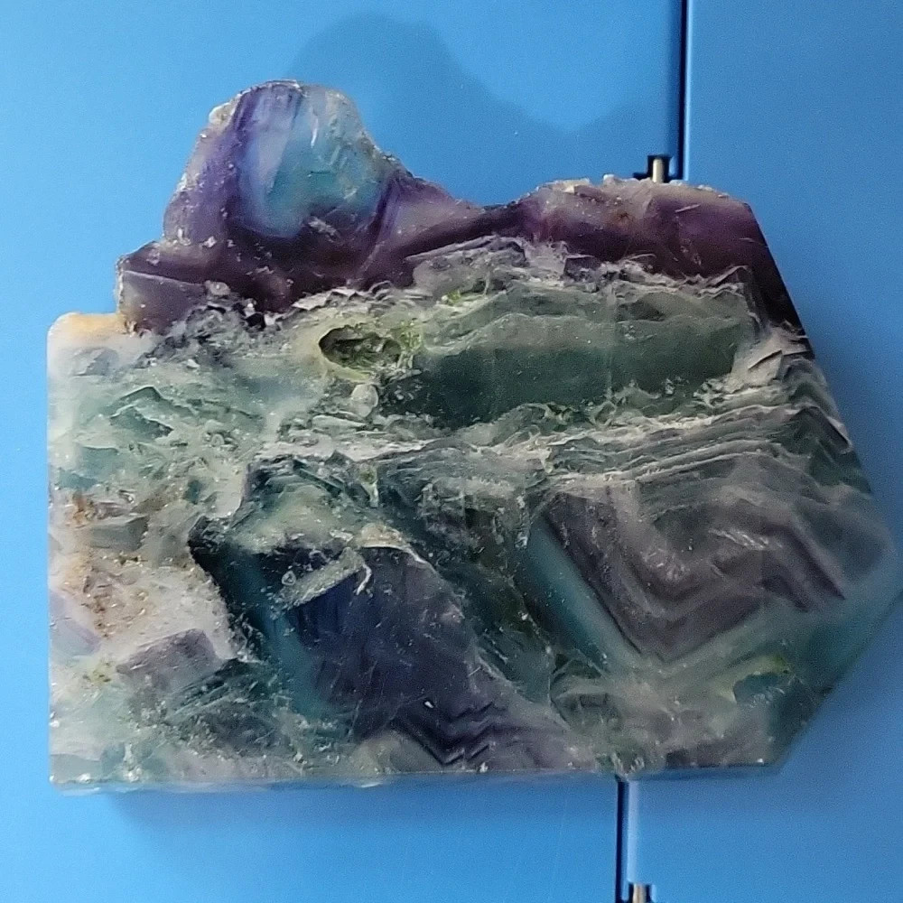 Flourite Crystal freeform slab