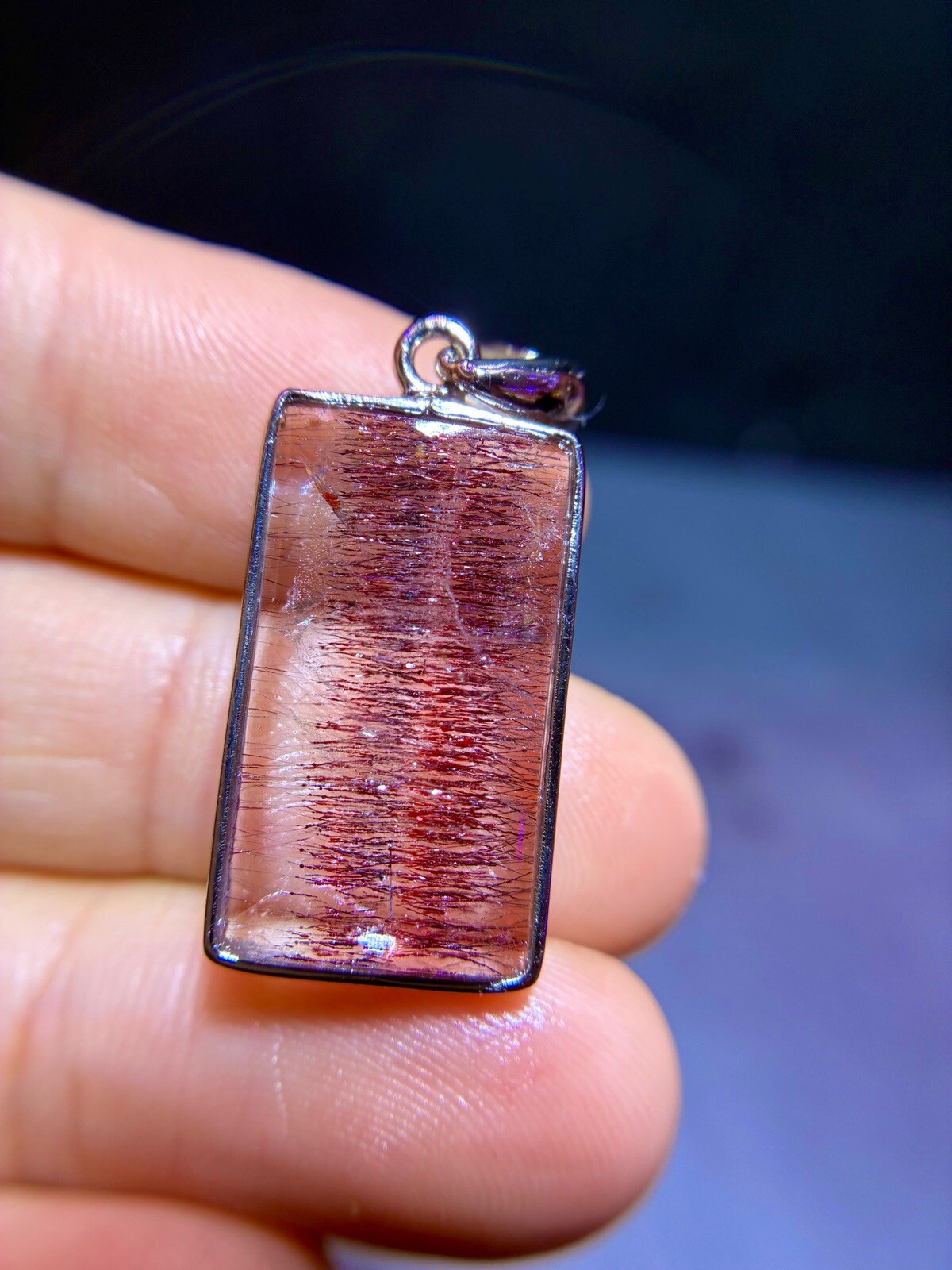 Natural Purple Crystal Purple Super Seven Casual Brand Pendant for men and women
