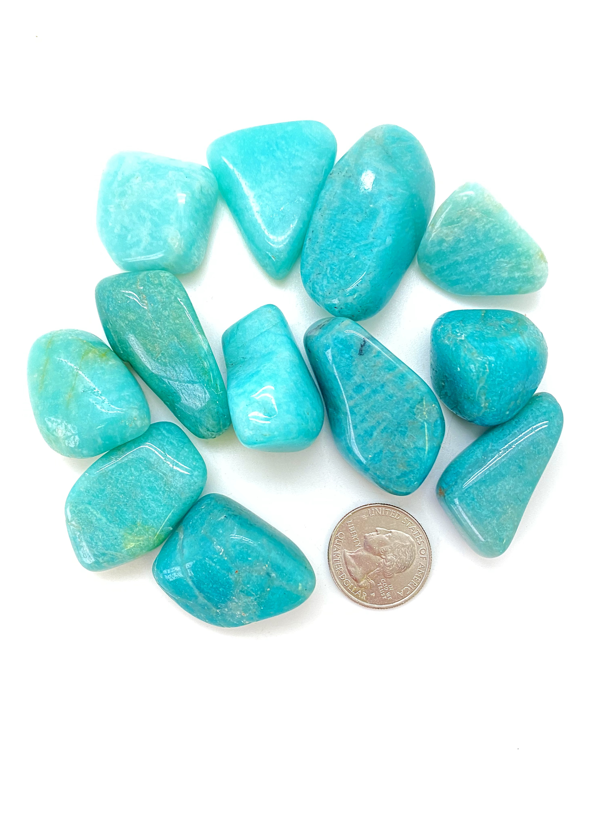 Amazonite Tumbled Stone – Polished Natural Amazonite Crystal from Mozambique