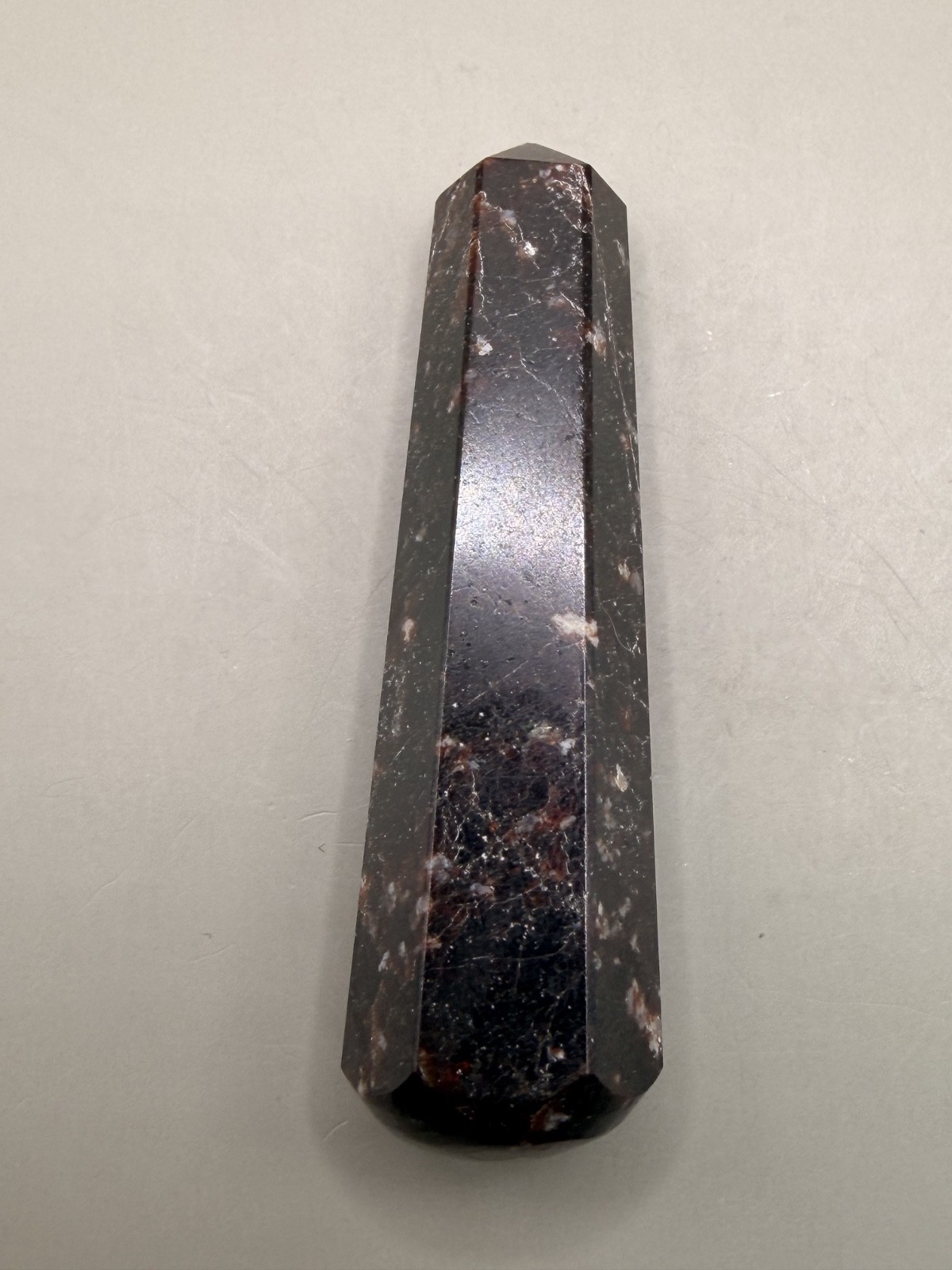 Garnet Wand 0.98oz 3.75″ Double Terminated Red Garnet Crystal Point Healing