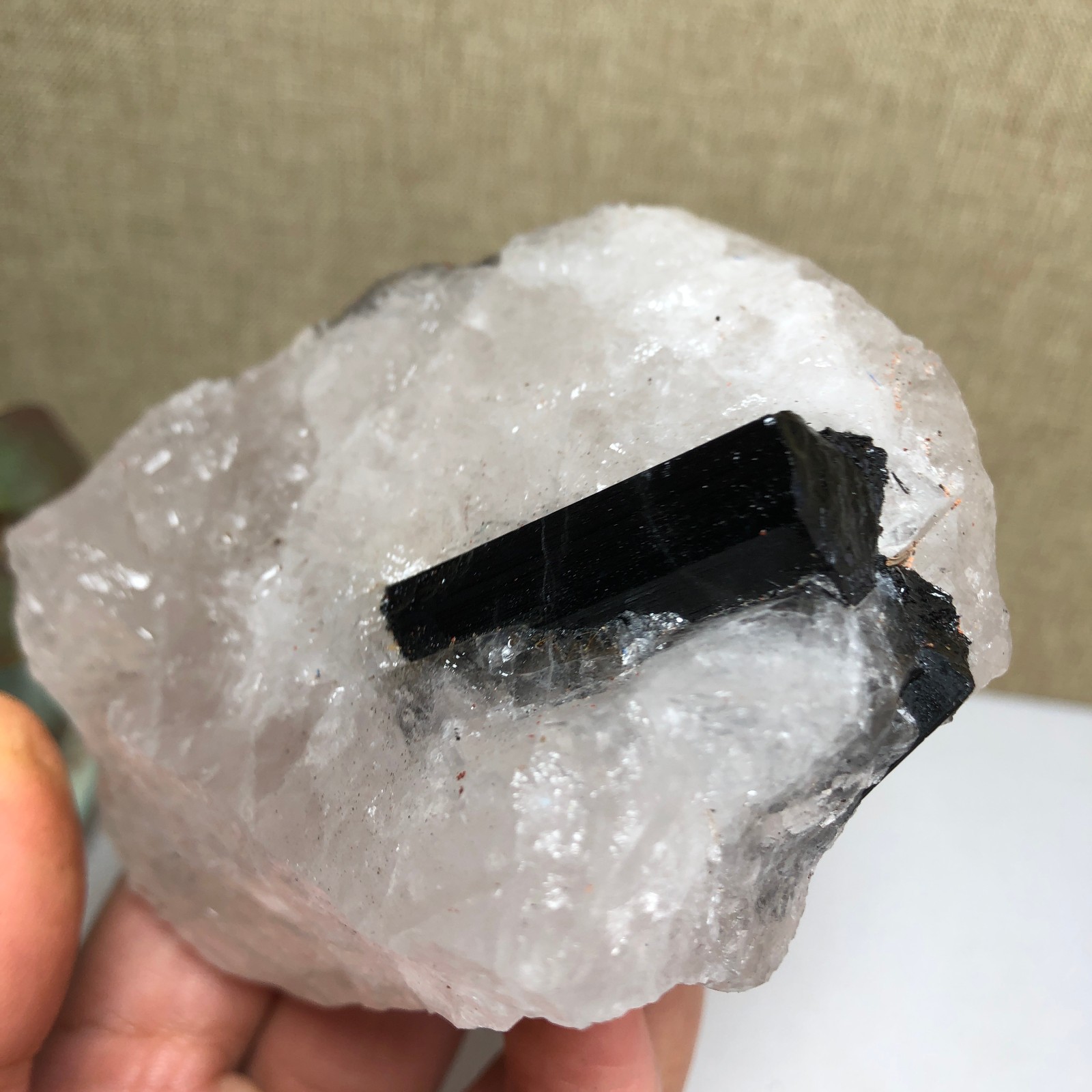 Natural tourmaline Crystal paragenesis gemstone original Specimen 290g A1684