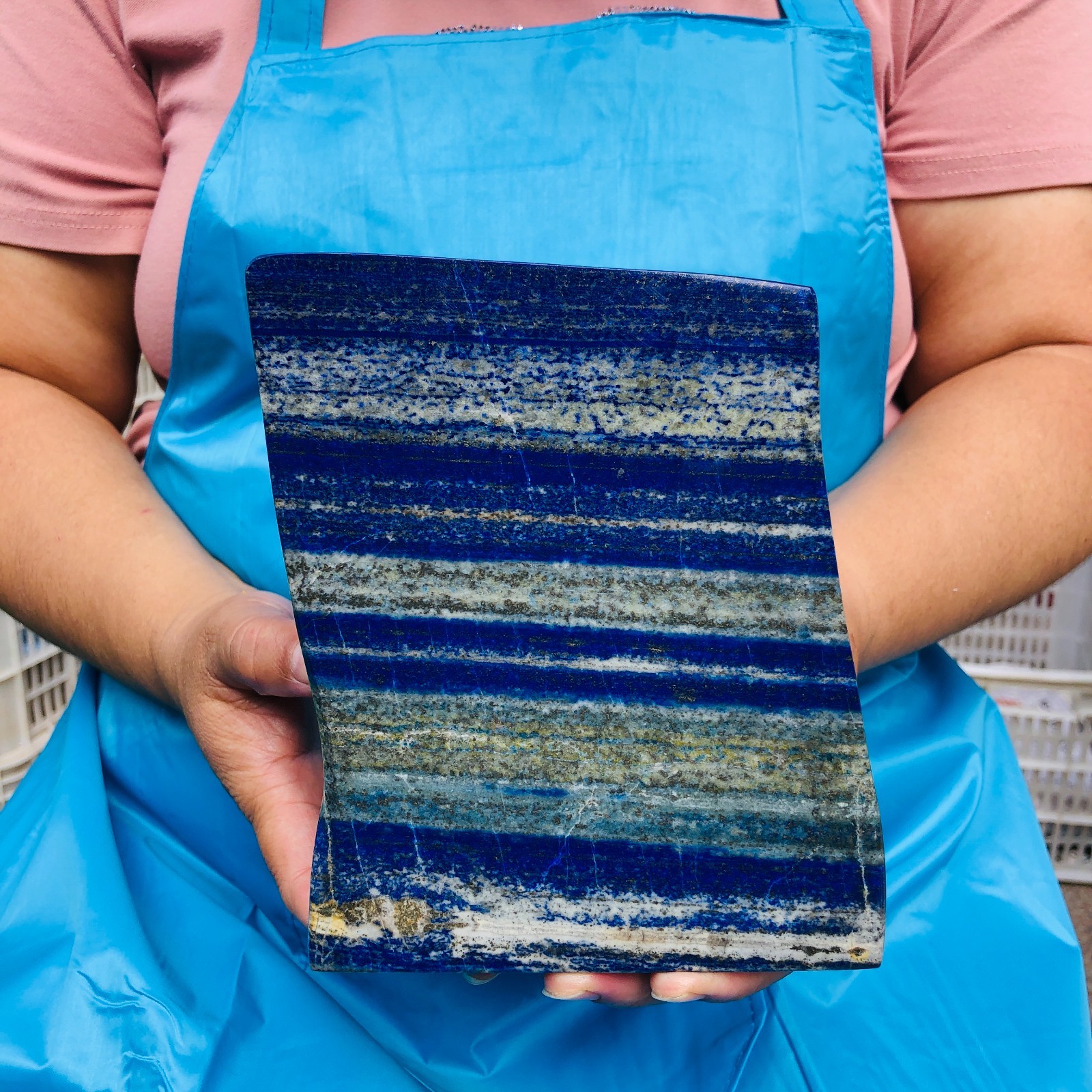 6.4LB Natural high-grade lapis Hand Polished Crystal Mineral Specimen Healing