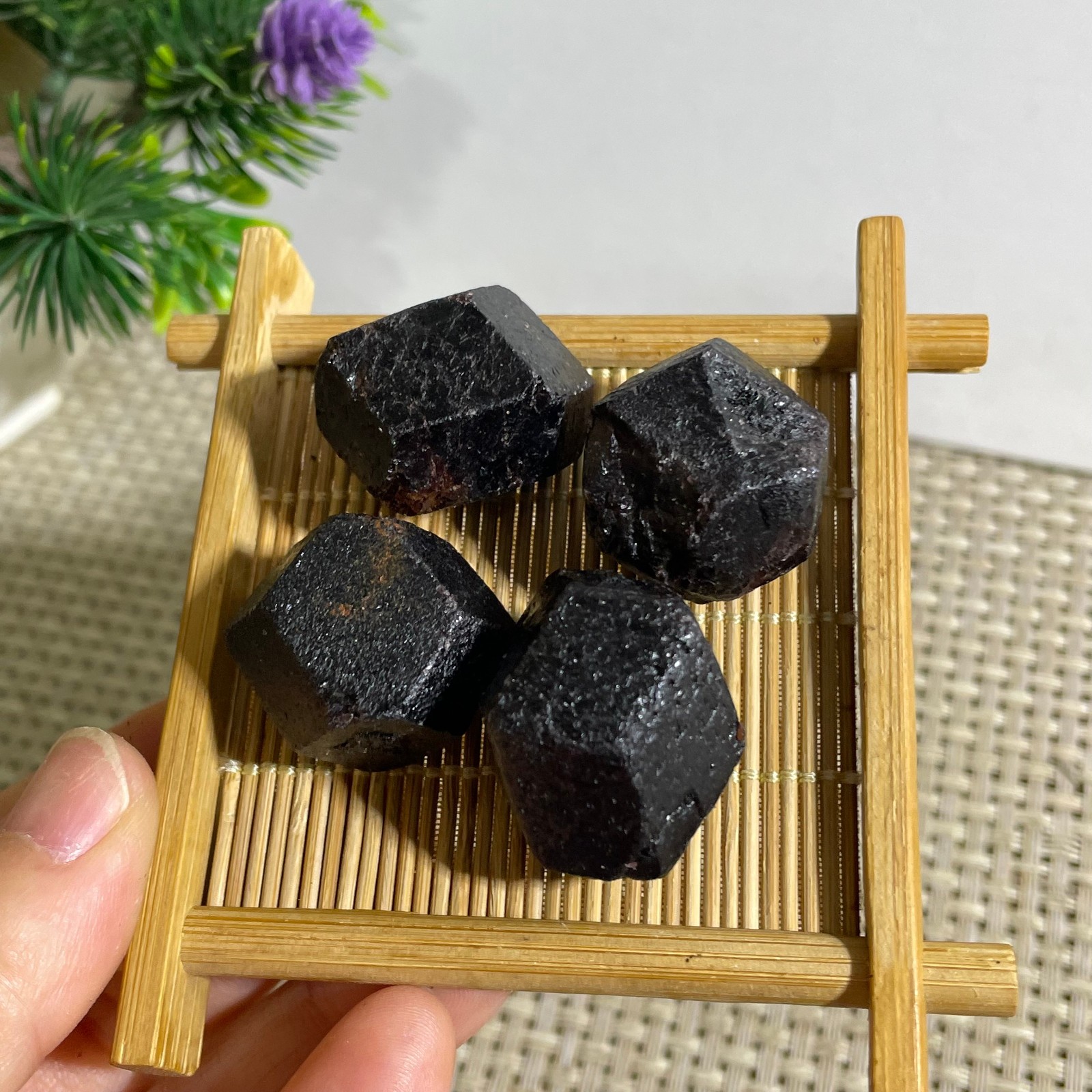 4pcs RED Garnet Crystal gemstone rough stone mineral specimen 103g
