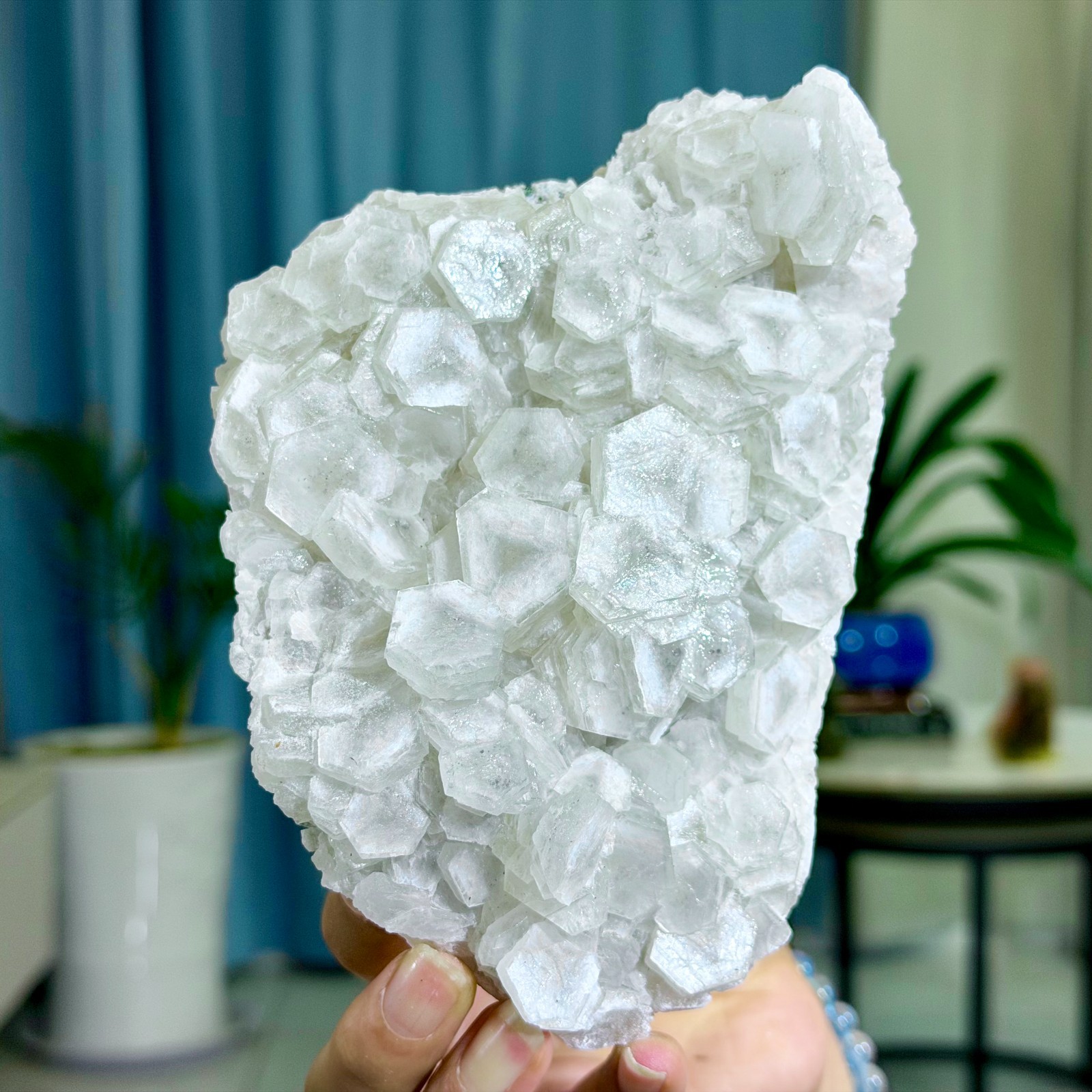 2.20LB Natural String of Copper Coins Calcite/Fluorescent Glow Under UV Light