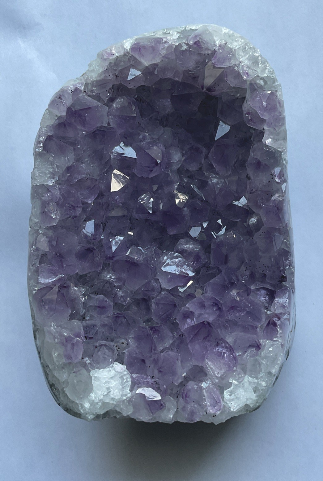 Natural Amethyst Crystal Cluster Medium To Darker Purple