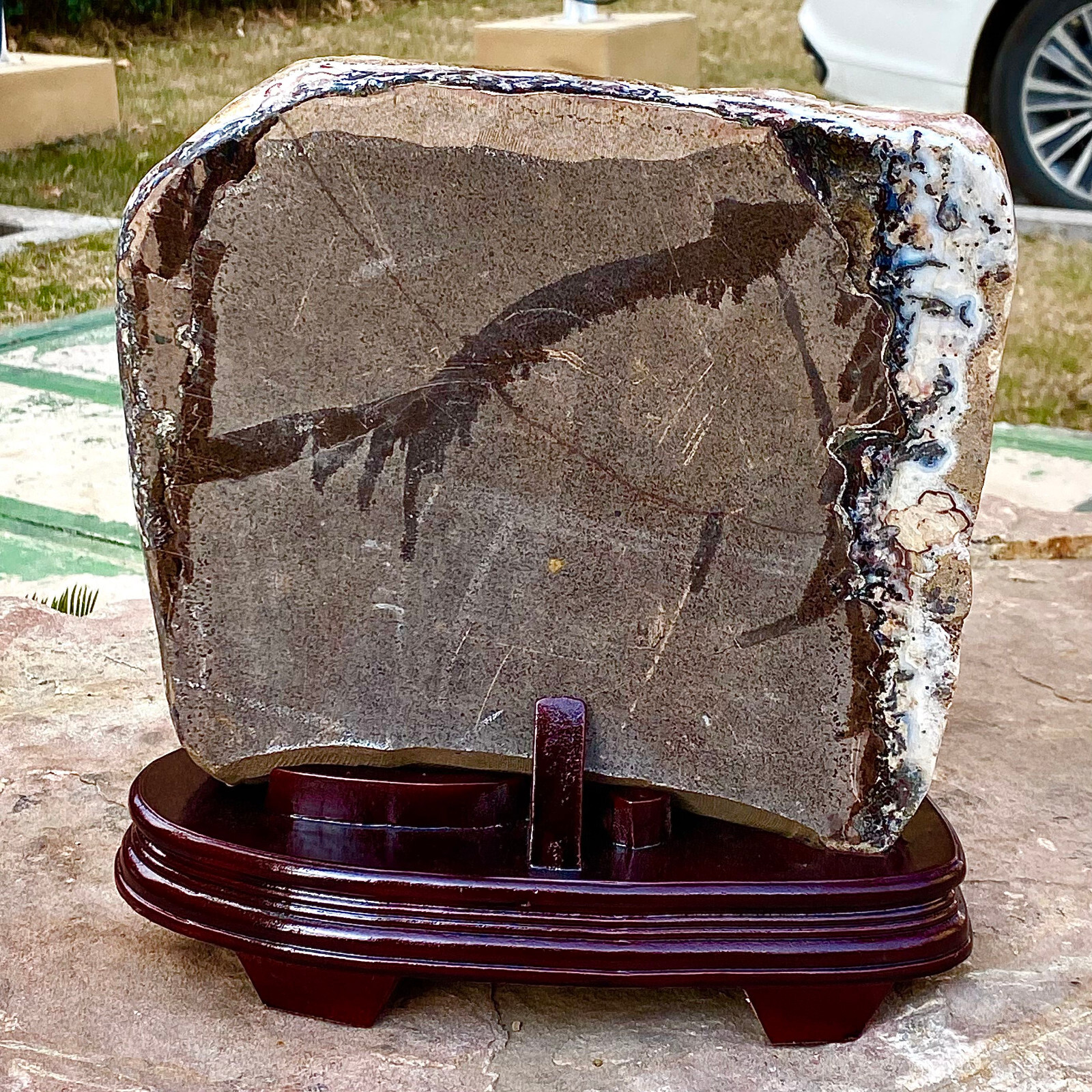 28.46LB Beautiful natural yellow crystal cave entrance large restoration