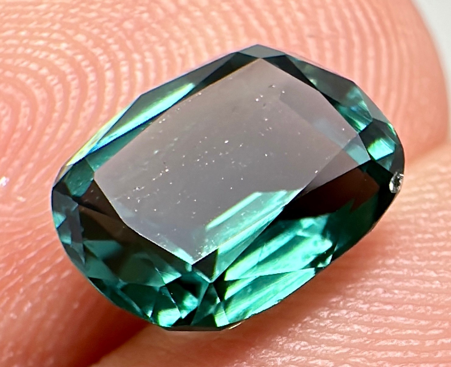 1.30 Ct Ultra Rare Eye Clean Indicolite Tourmaline Cut Gemstone From Afghanistan
