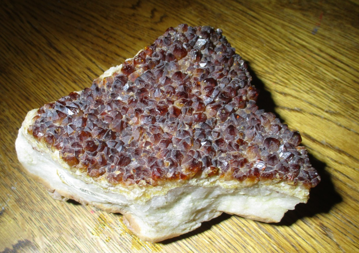 LOOK-QUARTZ VAR. CITRINE RIO GRANDE BRAZIL MINERAL Cabinet Specimen-808.86 grams
