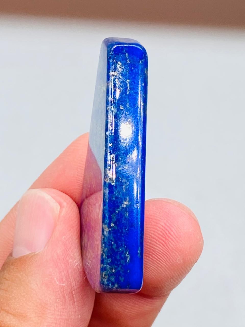 Lapis Lazuli Cushion Shape Polished Loose Stone Natural Blue With Pyrite Mix