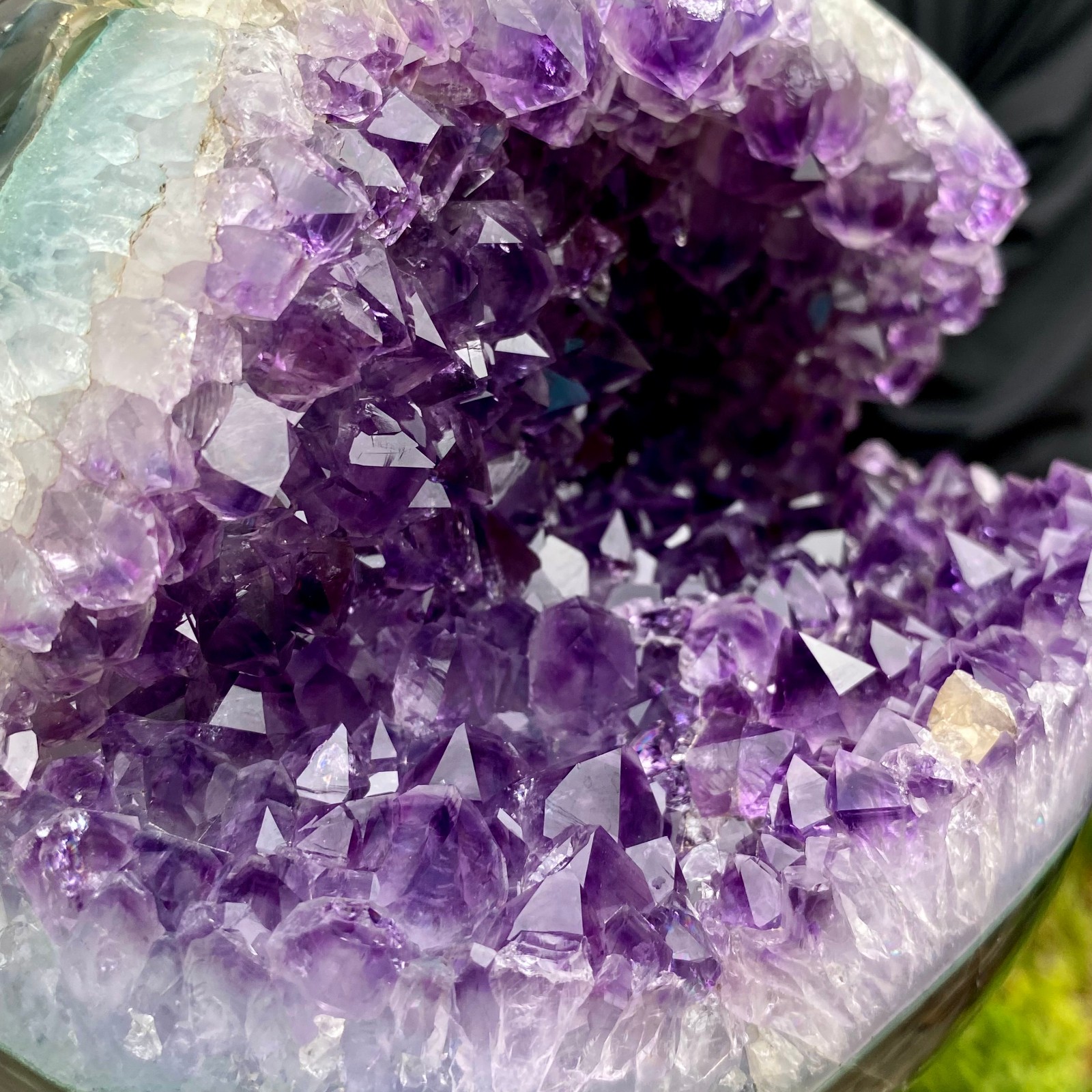7.49LB Natural Amethyst Agate Ball Quartz Crystal Sphere reiki healing gem