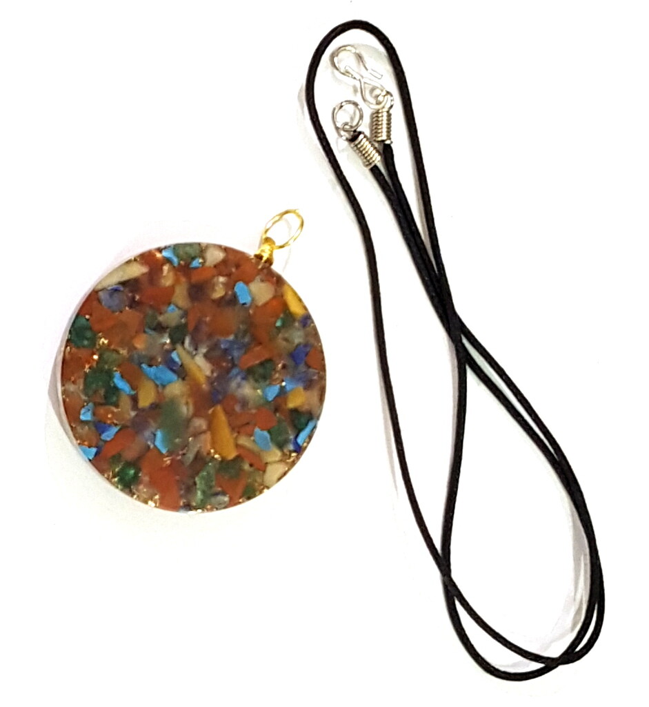 7 chakra orgone metatron complete energy pendant reiki healing emf protection